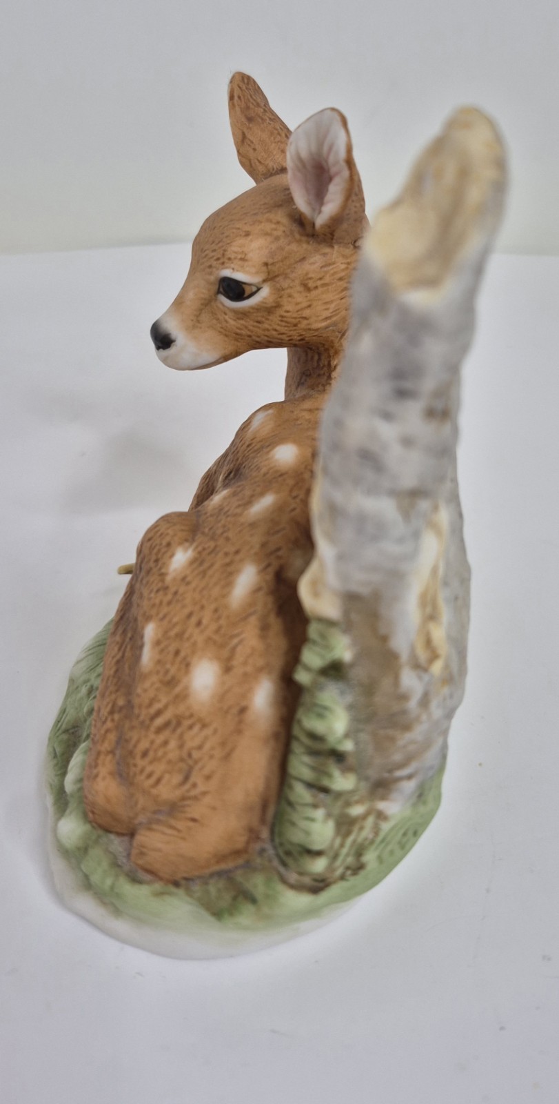 Vtg Homco Home Interior Spotted Deer Fawn Figurine 8879 Taiwan 4″×4.5″