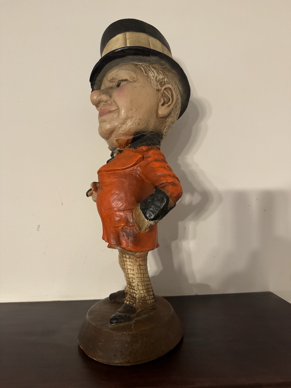 ESCO W C Fields Chalkware Figurine Statue Comedian 17.5” Tall Vintage 1970’s
