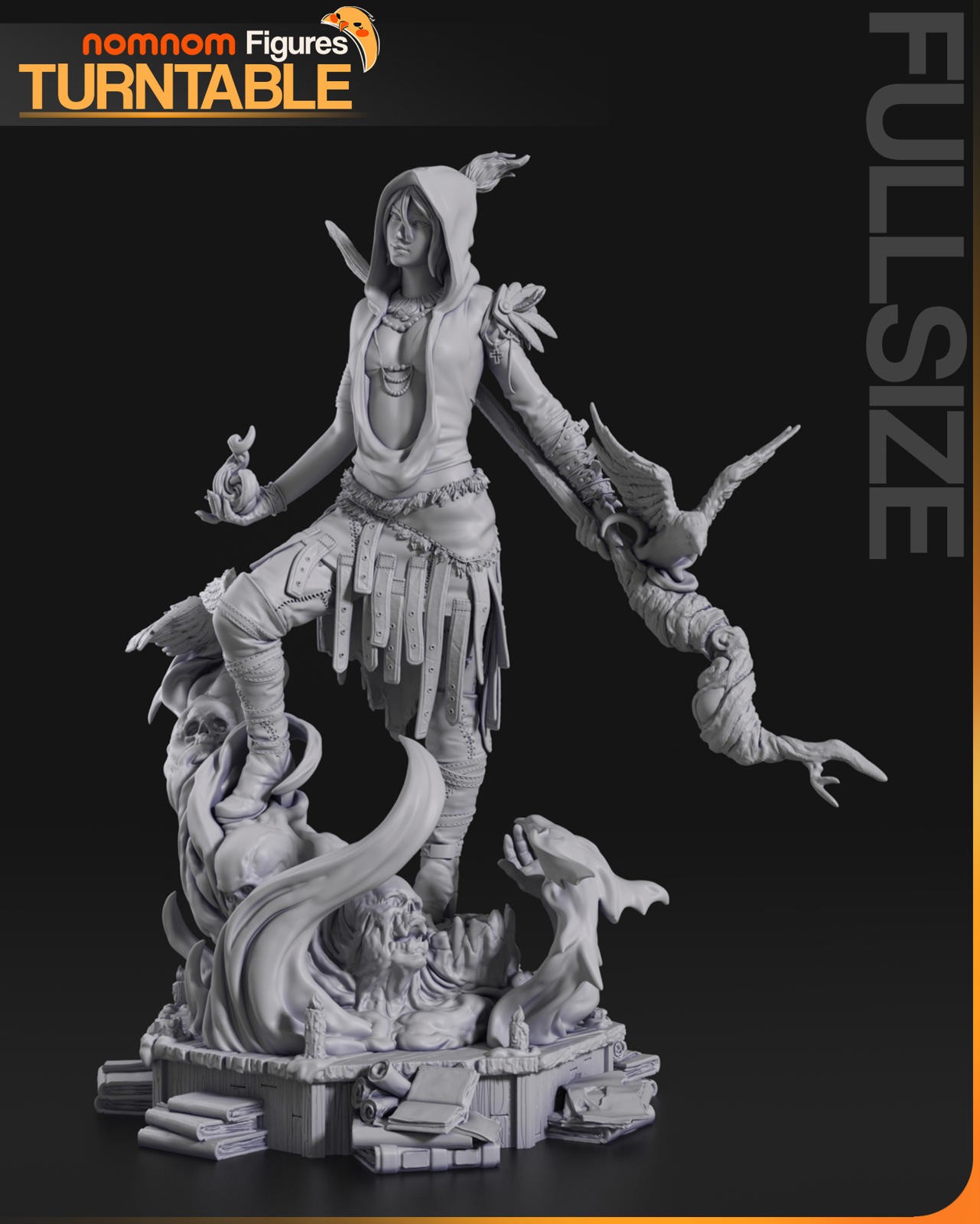 Morrigan | 1/10 Scale Resin Kit | Dragon Age (Unpainted Garage Kit)
