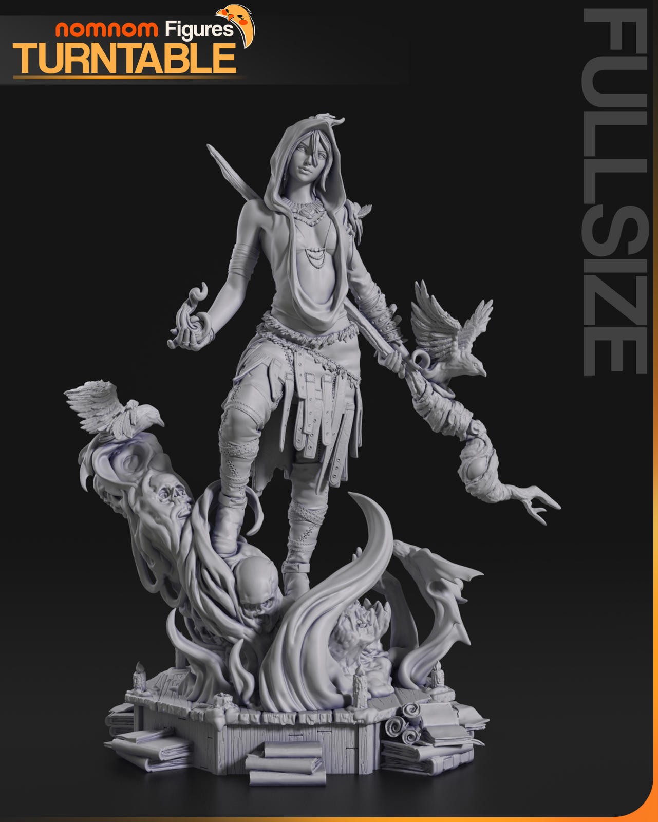 Morrigan | 1/10 Scale Resin Kit | Dragon Age (Unpainted Garage Kit)