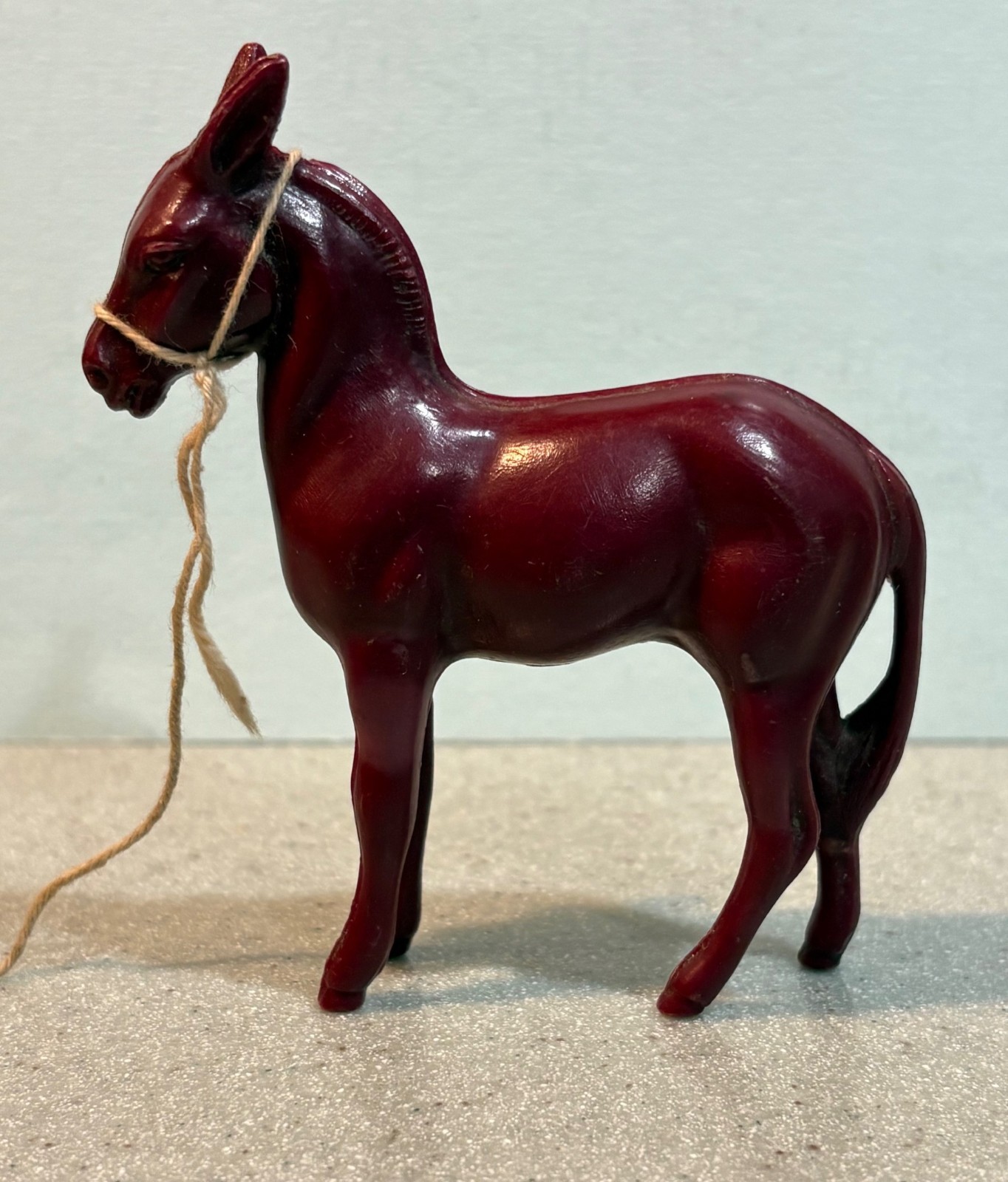 Adorable Vintage Unbranded Donkey. 1960s. 3.75″ Tall. Cherished in my childhood!