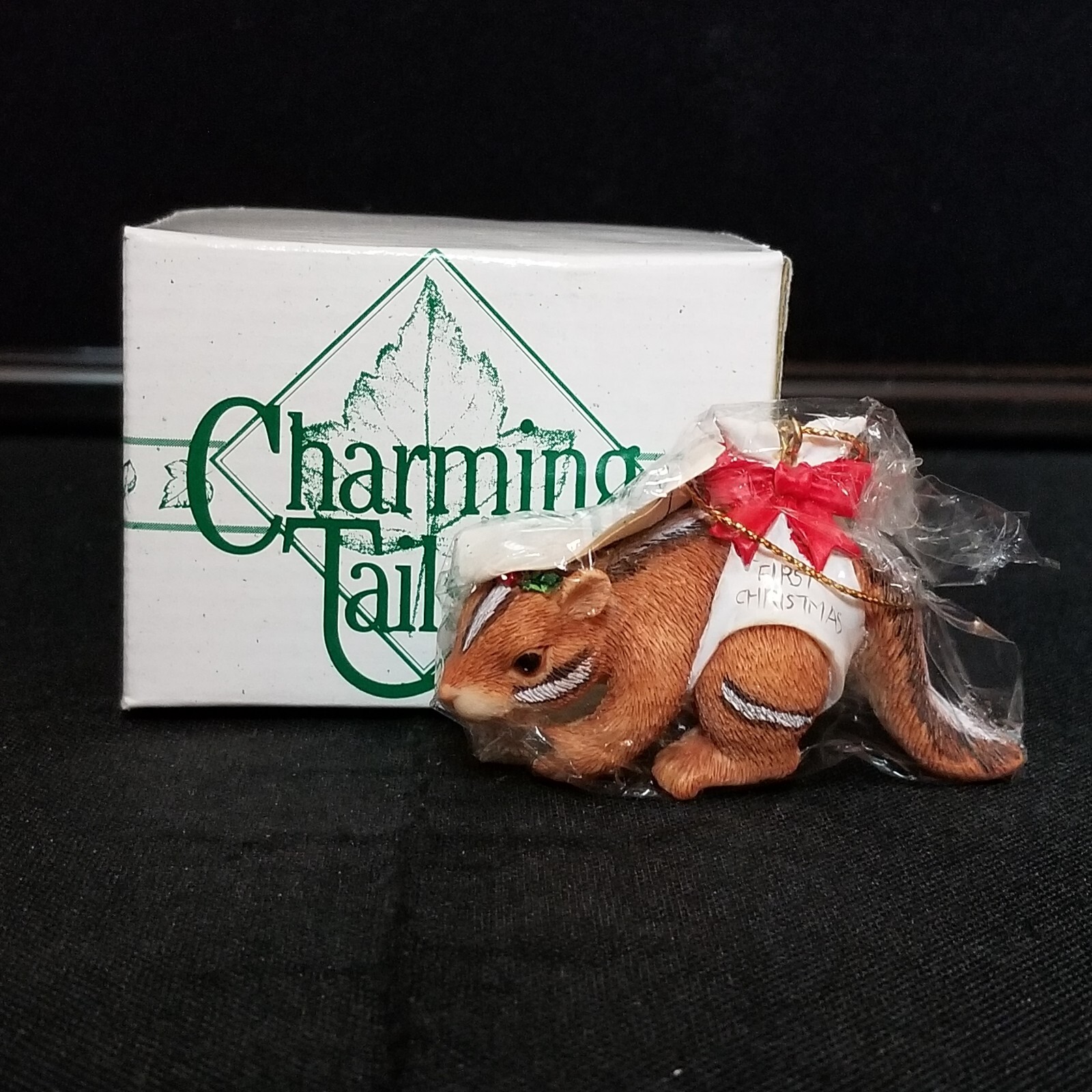 Vtg Charming Tails Chauncey’s First 1st Christmas Ornament Fitz & Floyd Chipmunk