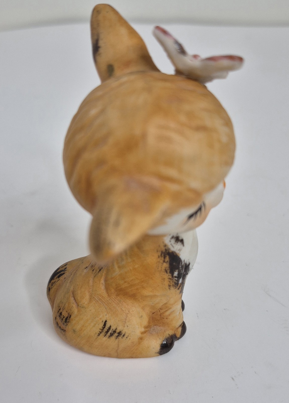 Vintage Big Eyed Deer Fawns Pair With Laying and Sitting