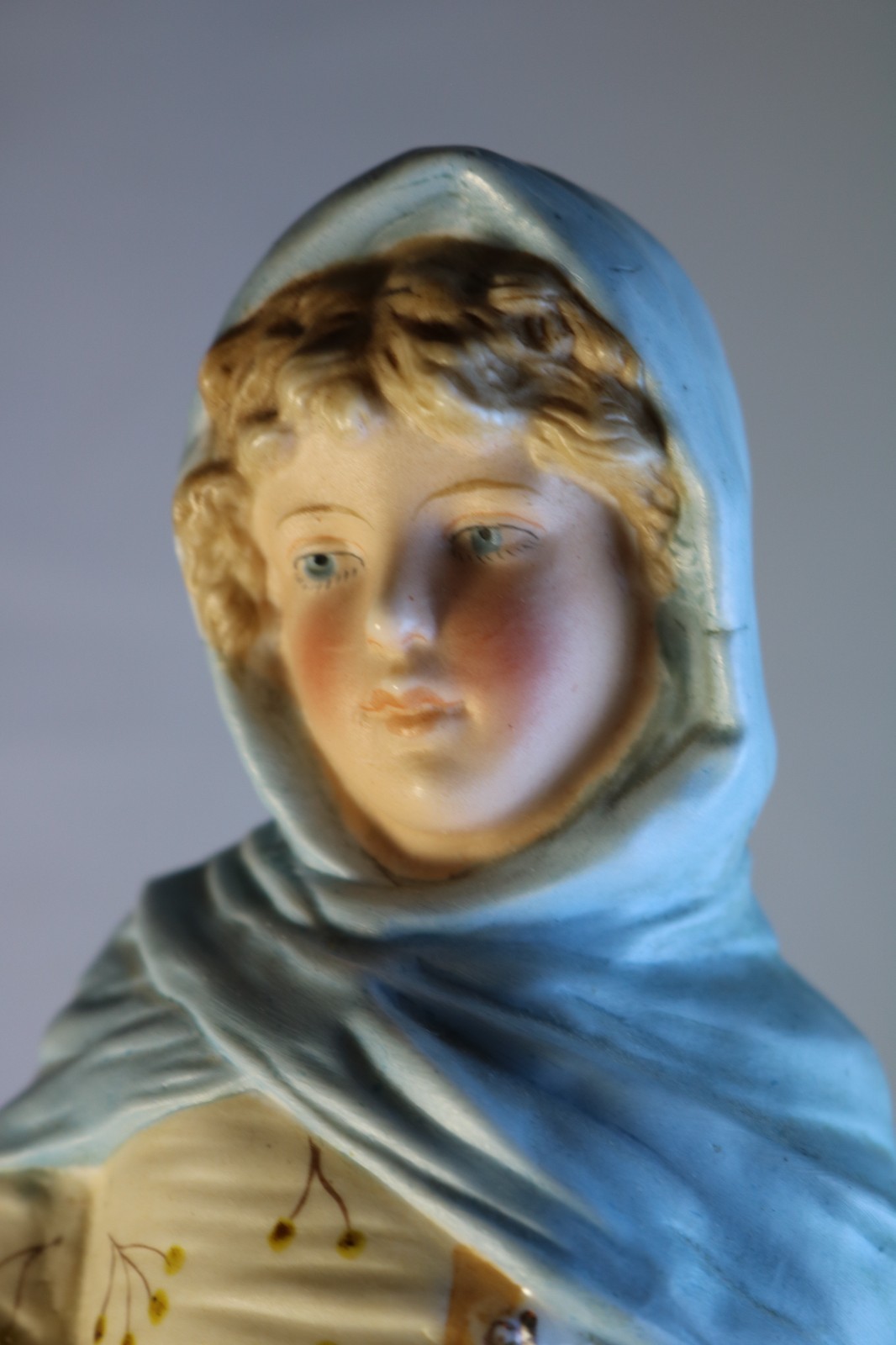 Antique Gebruder Heubach German Bisque Figurine Young Music Scholar Antique 12″