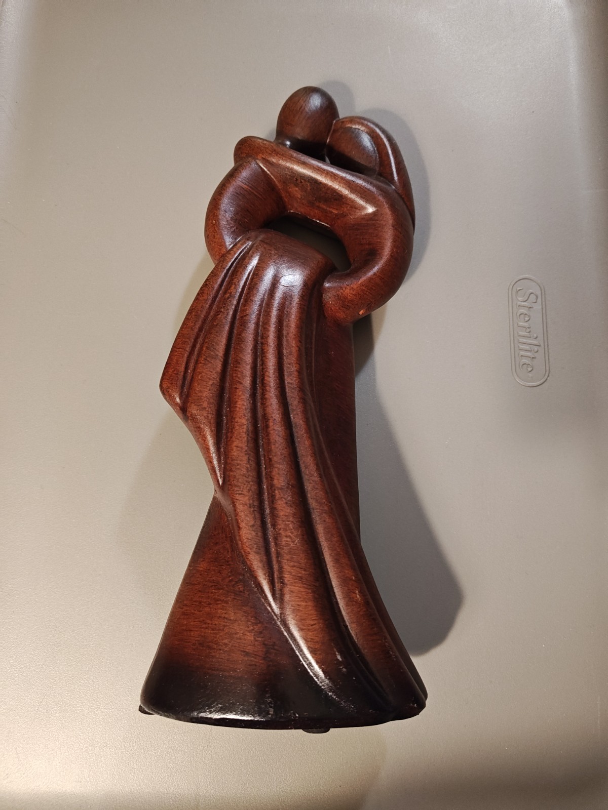Ceramic Romantic Couple Love Statue Figurine Decor – Man Carrying Woman in Dress