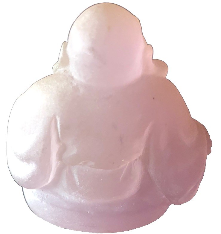 Vintage Buddha of Compassion Resin Opaque Purple Statue 1.75-In. tall and wide