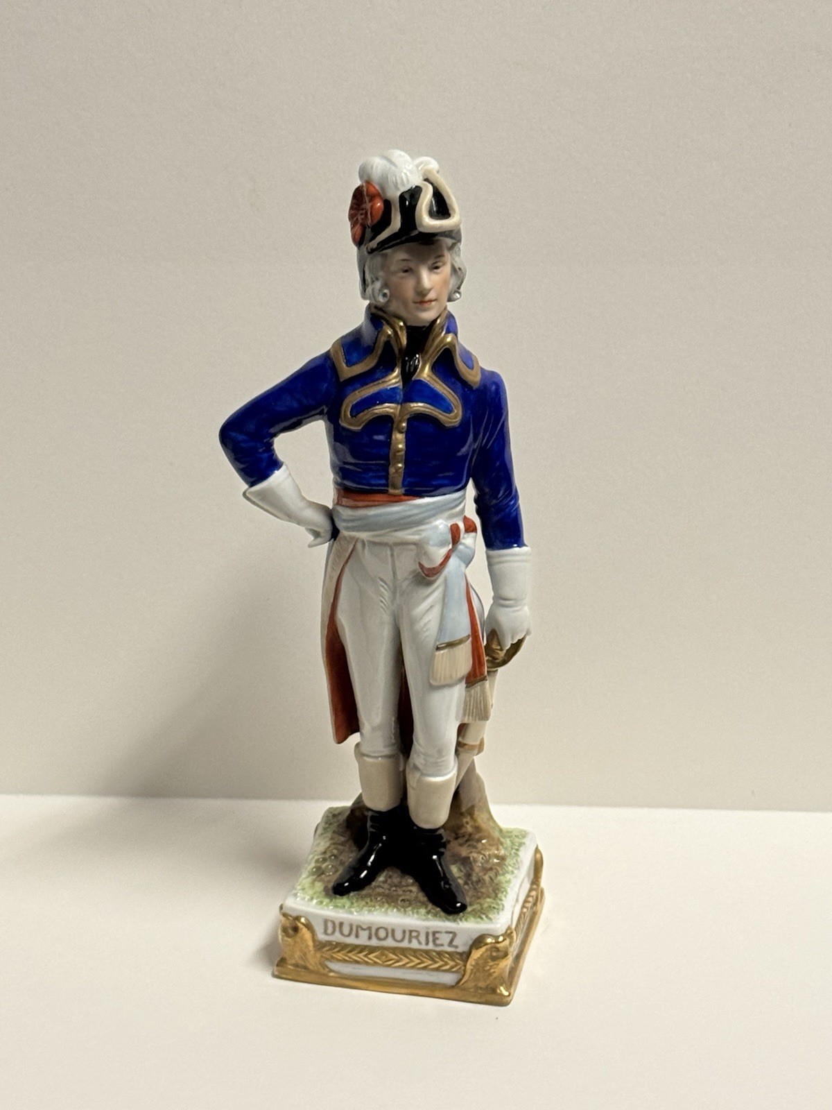 Antique German Scheibe Alsbach Porcelain Napoleon General Dumouriez Figure