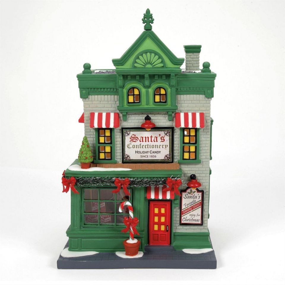 Department 56-Christmas in the City- Santa’s Corner Confectionery – 6013402
