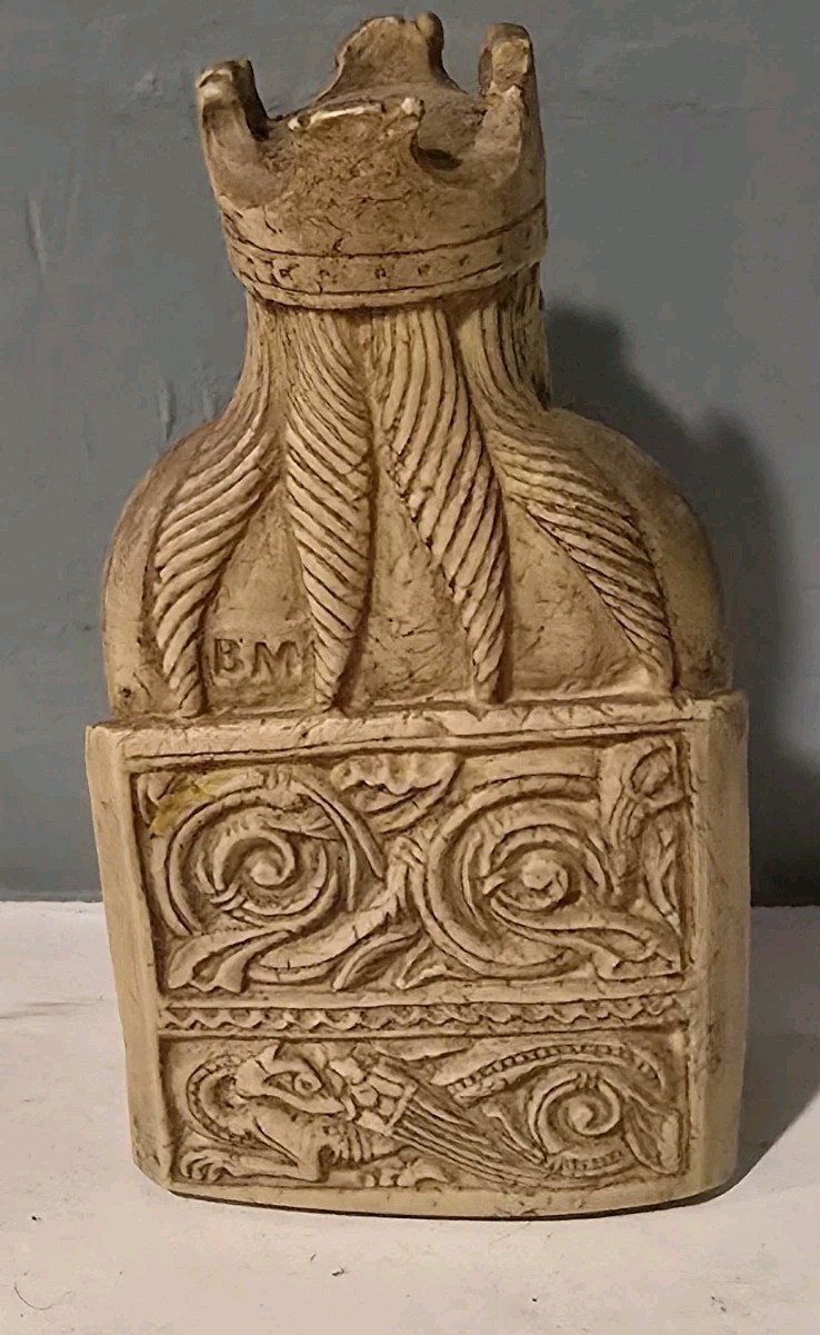 Set of 8 Reproduction Isle of Lewis Chessmen British Museum London England