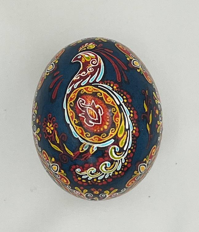Real Ukrainian Easter Egg Pysanka Pysanky by Oleh Kirashchuk. Chicken Egg (#2)
