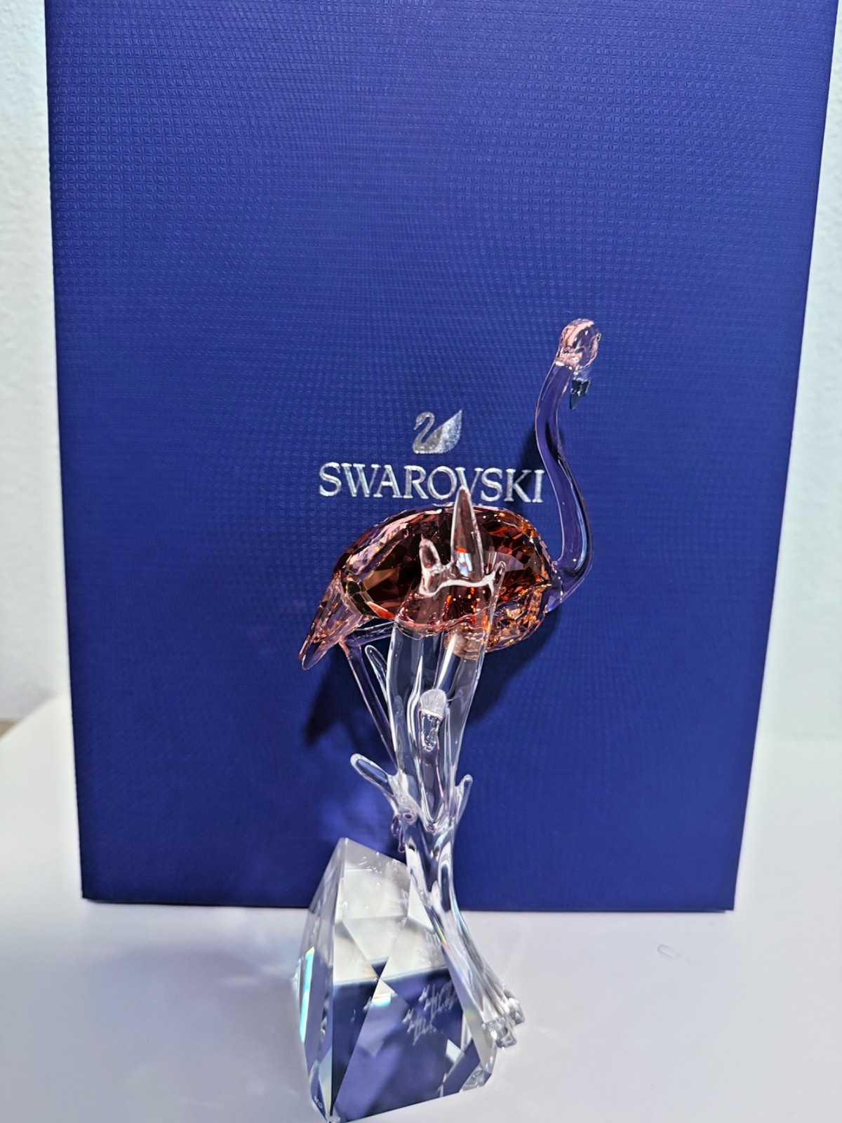 Swarovski Crystal Paradise Birds Flamingo Figurine 5302529 Signed by designer