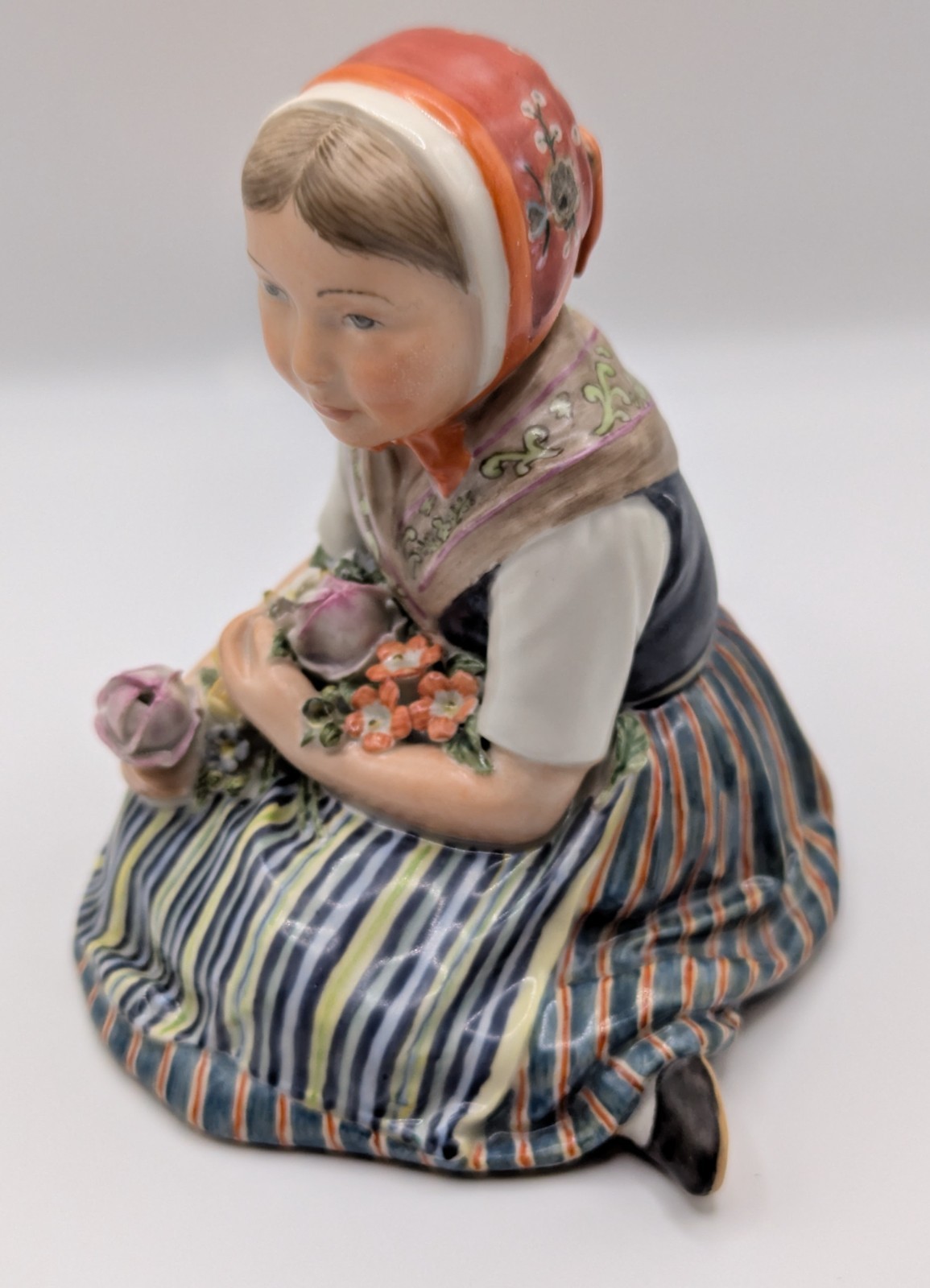 Royal Copenhagen Overglaze Figurine 12417 Girl From Schleswig