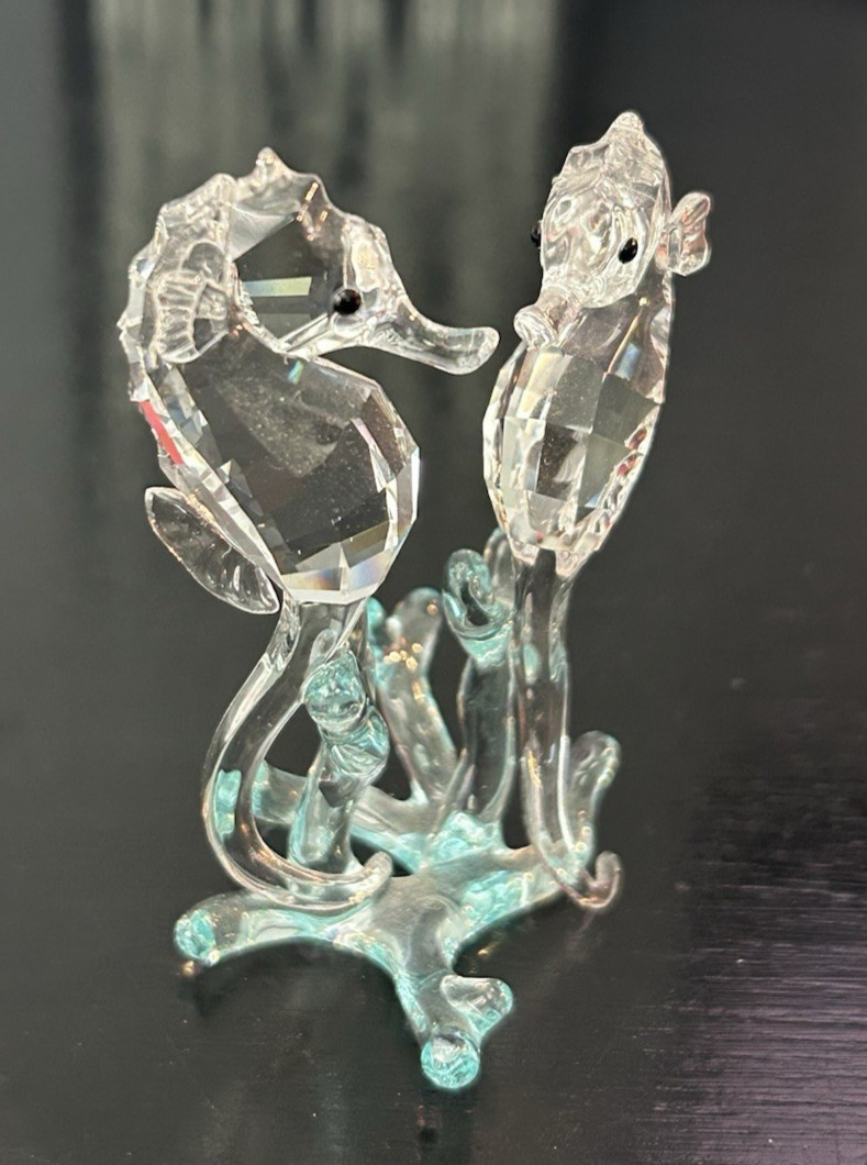 SWAROVSKI Vintage Crystal Pair Seahorses “Aquatic Worlds Collection” (#0885589)