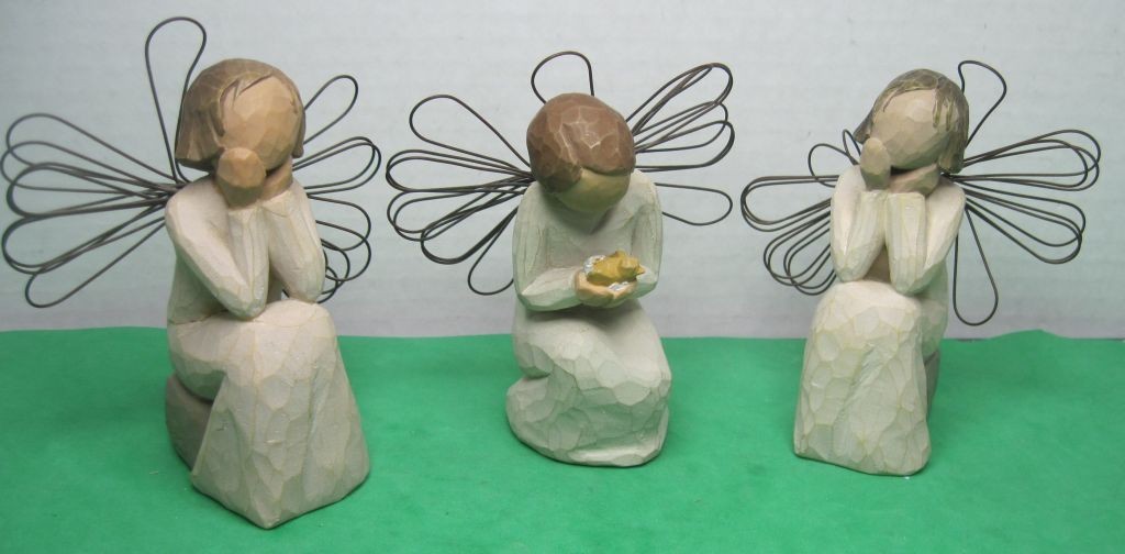 Willow Tree “Angels of…” Figurines Demdaco 2001-02 Susan Lordi 3 pcs.