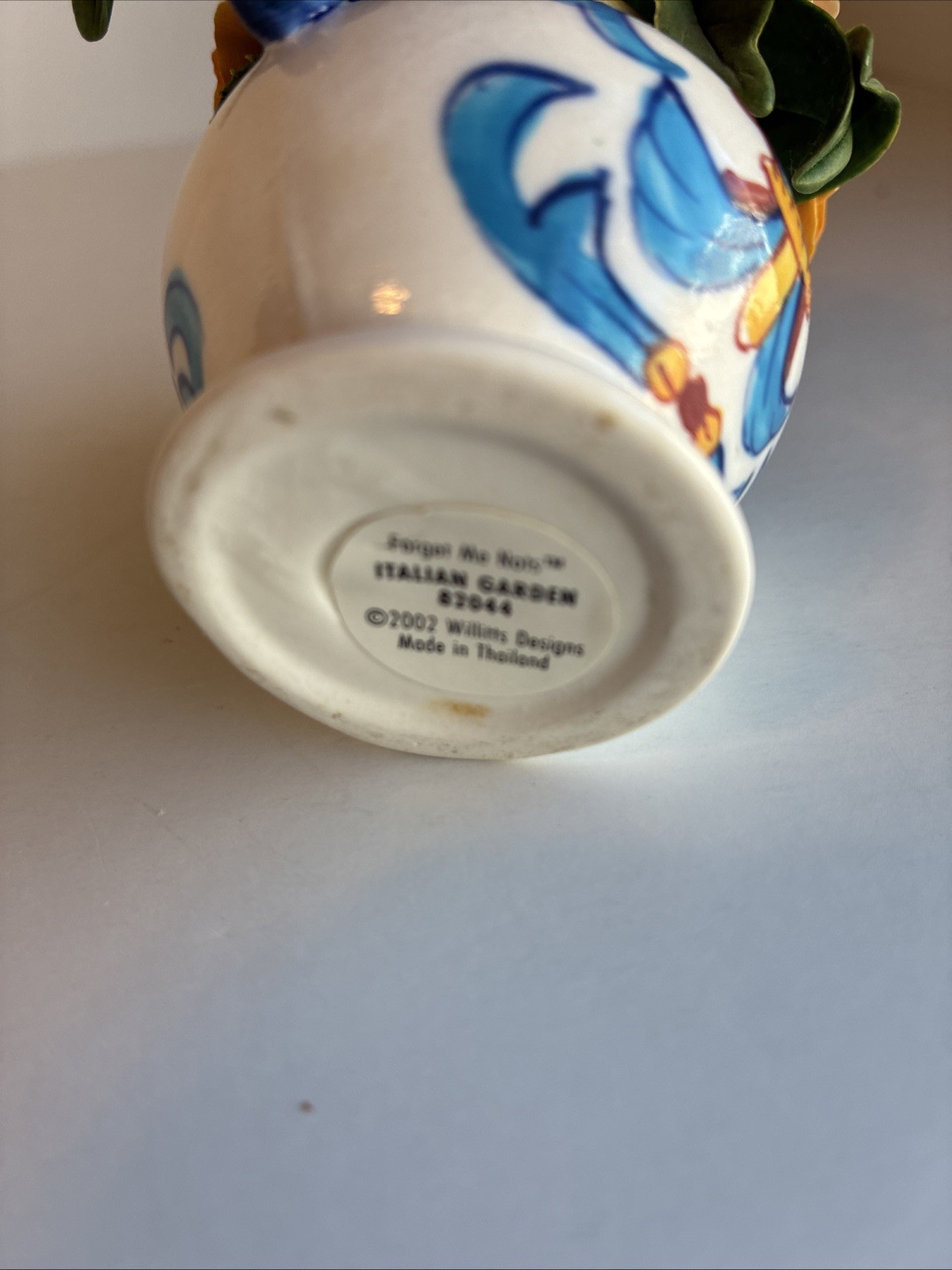 Vintage Willitts Designs Forget Me Nots Miniature Porcelain Flowers Bouquet
