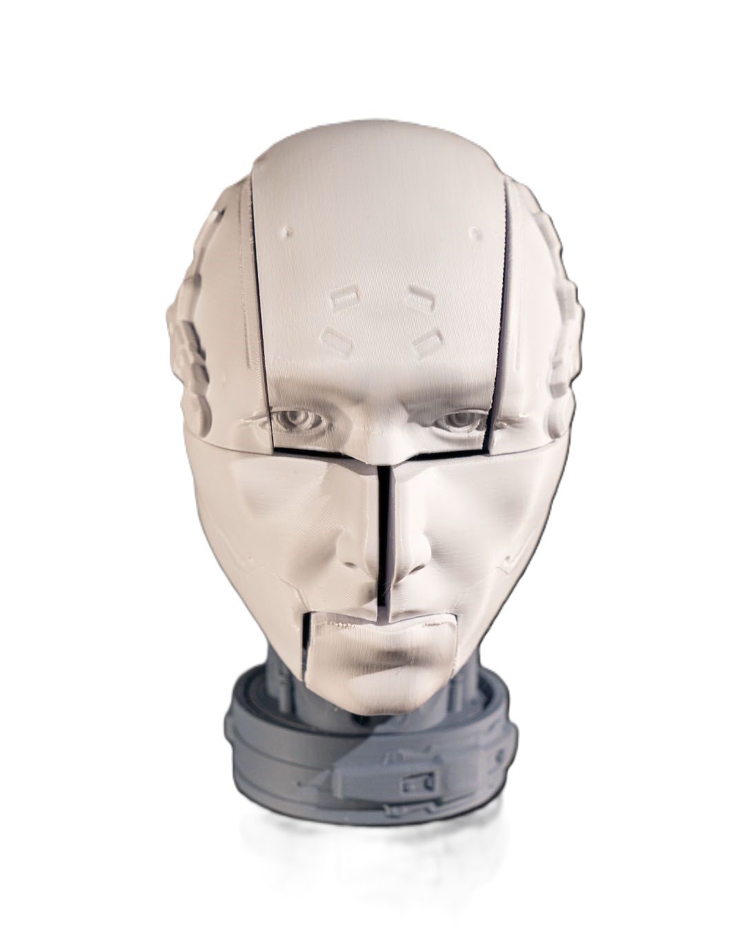3D Printed Robot Anatomy Head Bust 6.1in Sci-Fi Display Model Art Figure