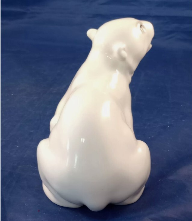 Vintage Russian LOMONOSOV LFZ Porcelain Polar Bear Russia