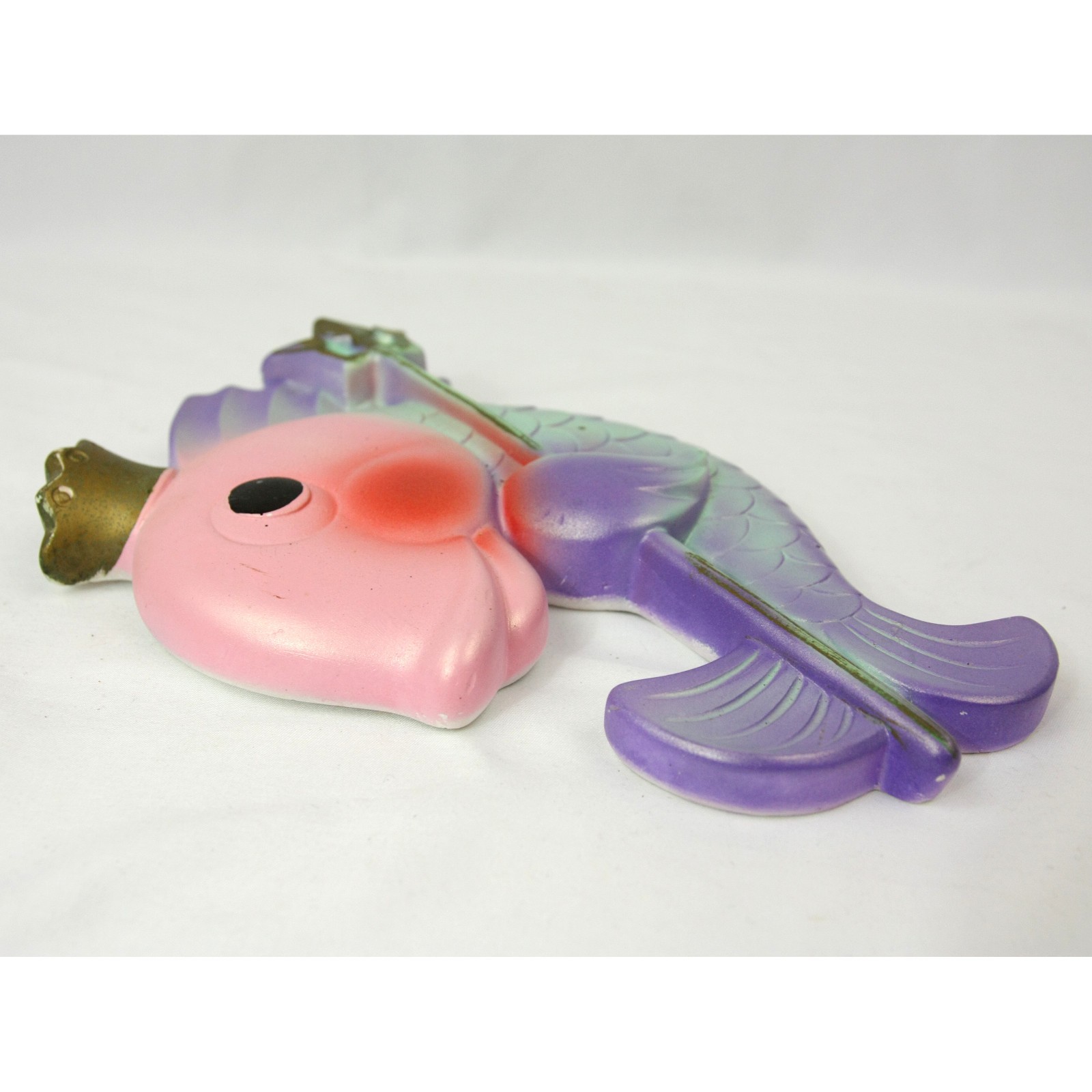 Vintage Miller Studio Fish King Neptune Chalkware Plaster Wall Art 1970s