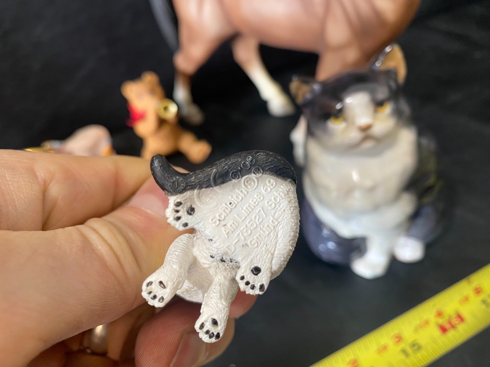 animal figures figurines statue rabbit elephant horse cat kitten lot collection