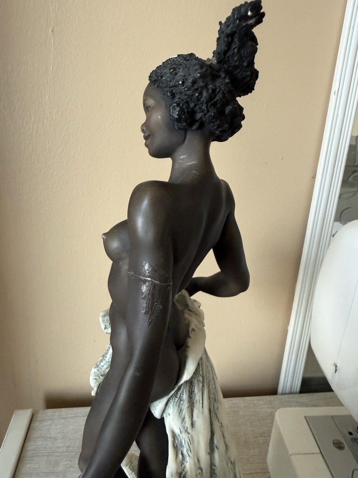 Giuseppe Armani Ebony Venere Nera Black Venus 16” Statue Figure Made Italy 1995