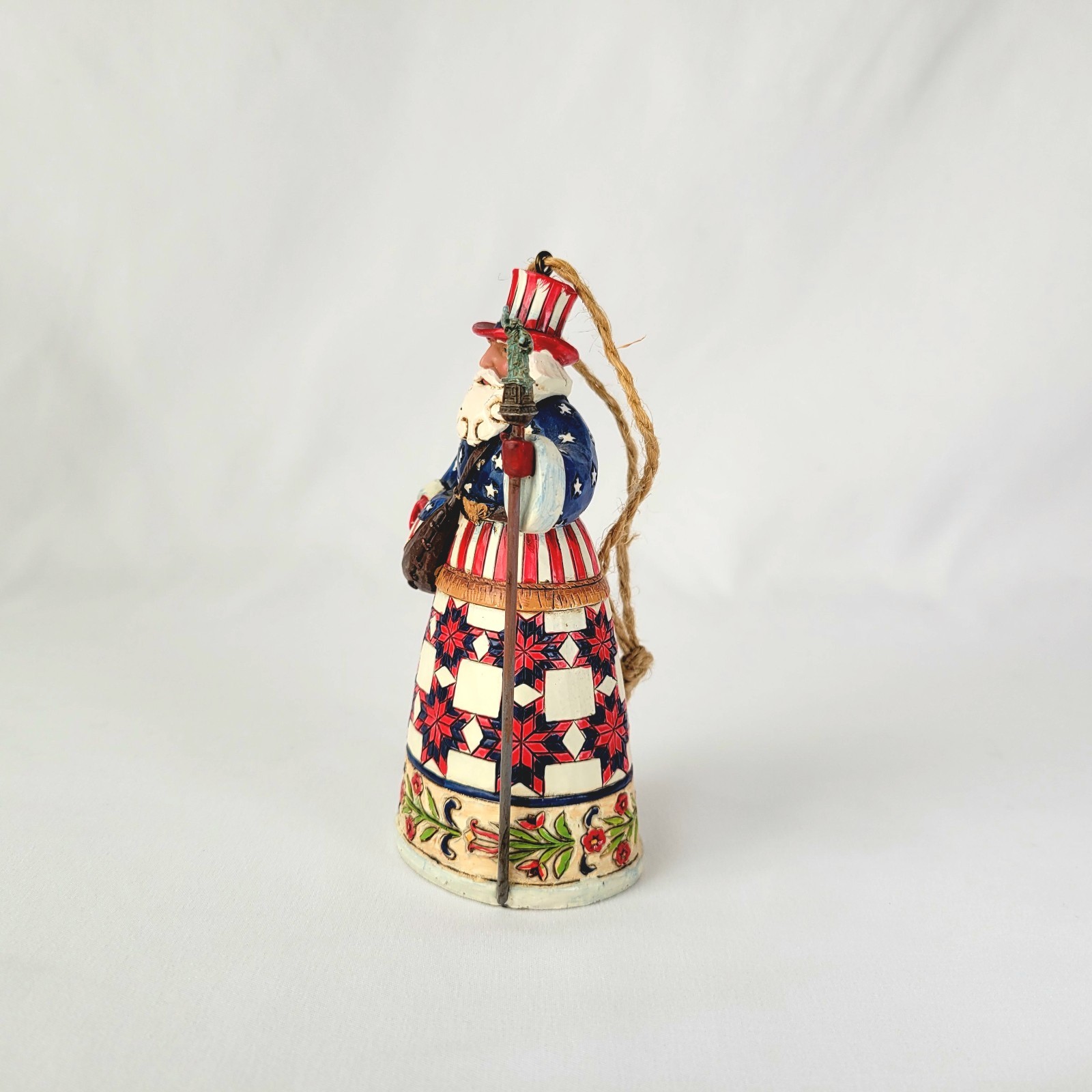 Jim Shore Heartwood American Santa Perfectly Festive In All 50 States Patriotic