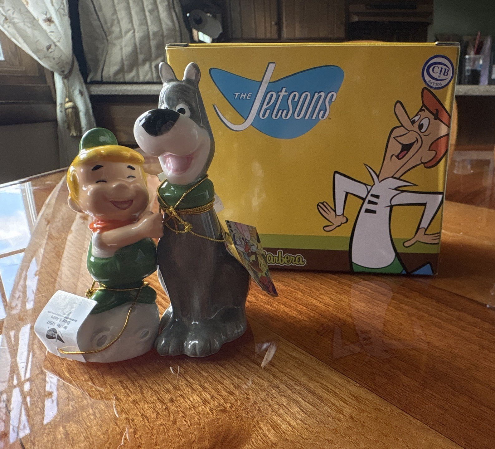 Westland Giftware The Jetsons Elroy Jetson & Astro Ceramic Figurine Boxed 12547