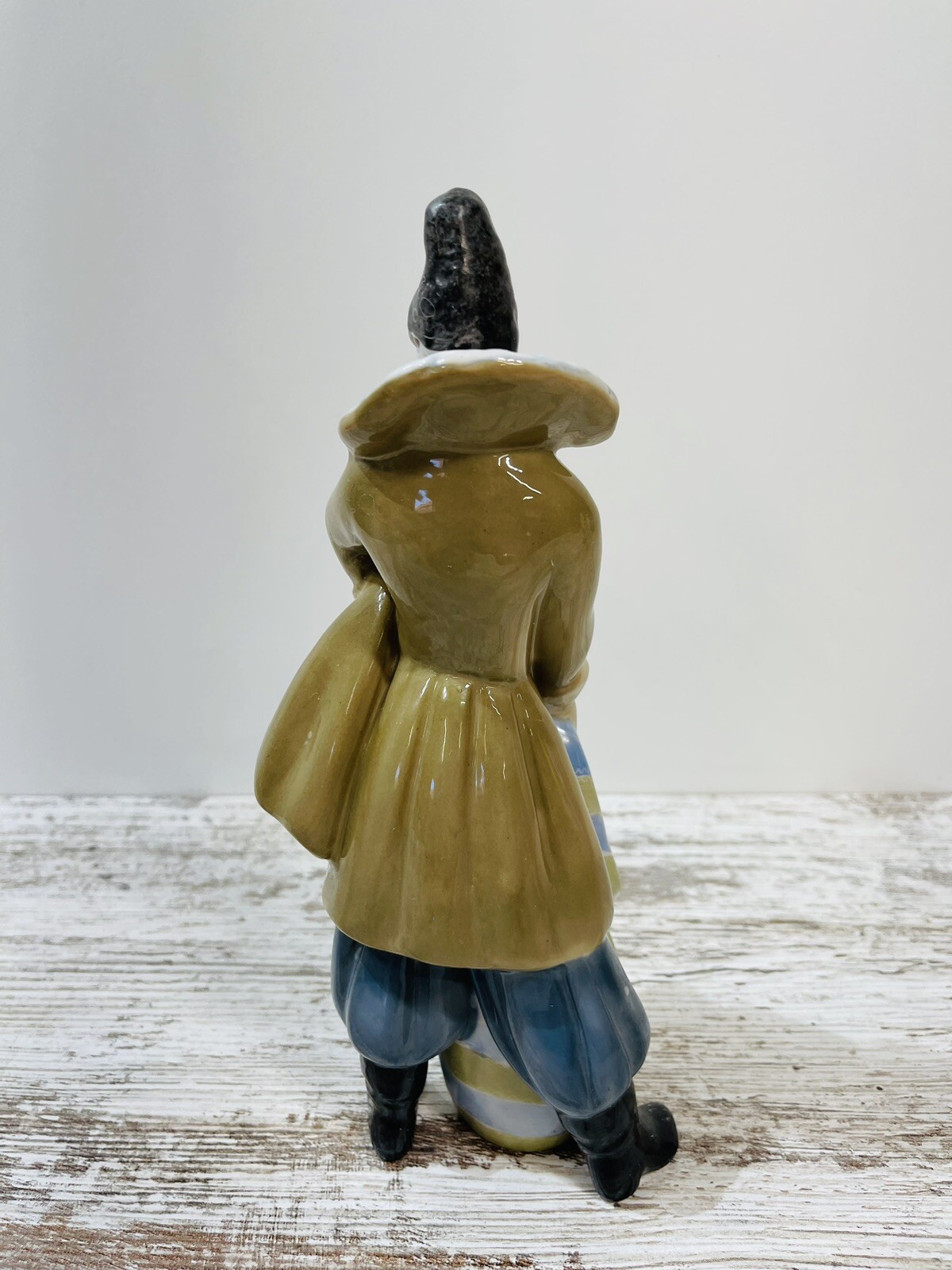 Rare Vtg 1980s USSR Statue Figurine Kiev Man Monkey Porcelain Marked Stamped