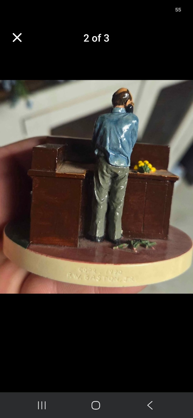 Vtg Sebastian Miniatures Figurine The Best in The Midwest The Blossom Shop 1990
