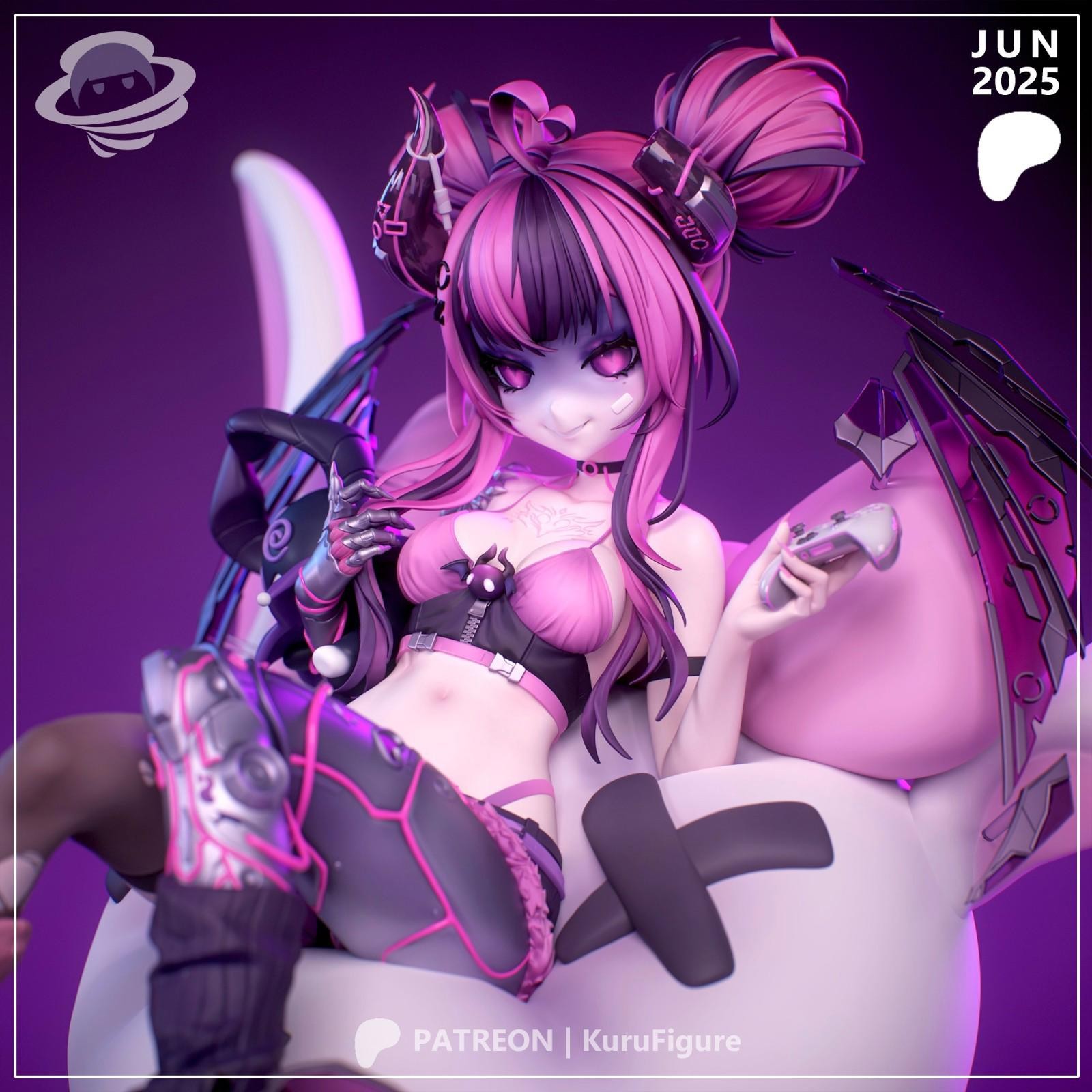 Ironmouse Garage Kit | VTuber Anime Figure | 1:8 Resin Fan Art by Kurufigure