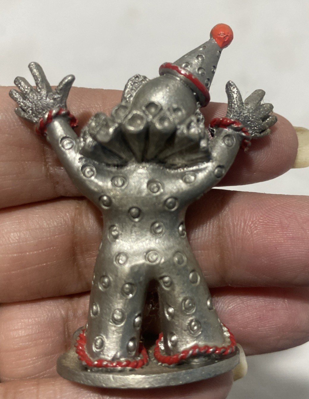 Spoontiques pewter with swarovski crystals . Circus Clown Figurines Set of 7