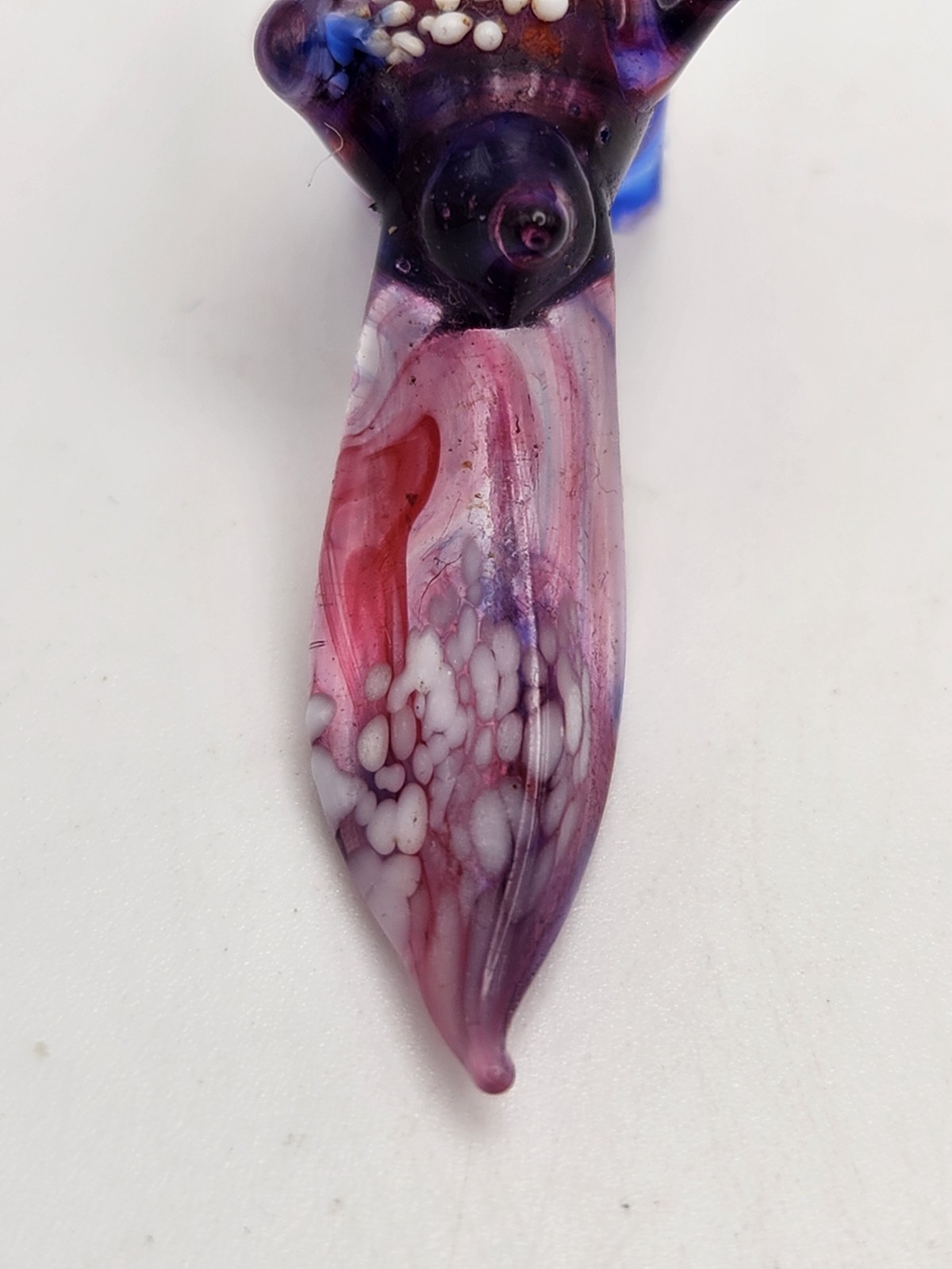 Handmade Art Glass Peacock Bird Lampwork Miniature Colorful Art Animals