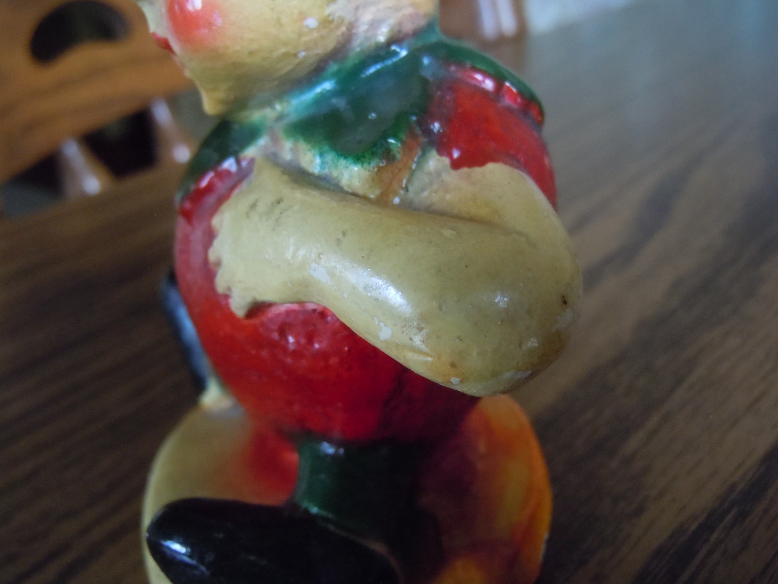 Vintage 1942 PEEDEE Carlton Ware Fruit Kids STELLA STRAWBERRY Chalkware 4 1/2″ T