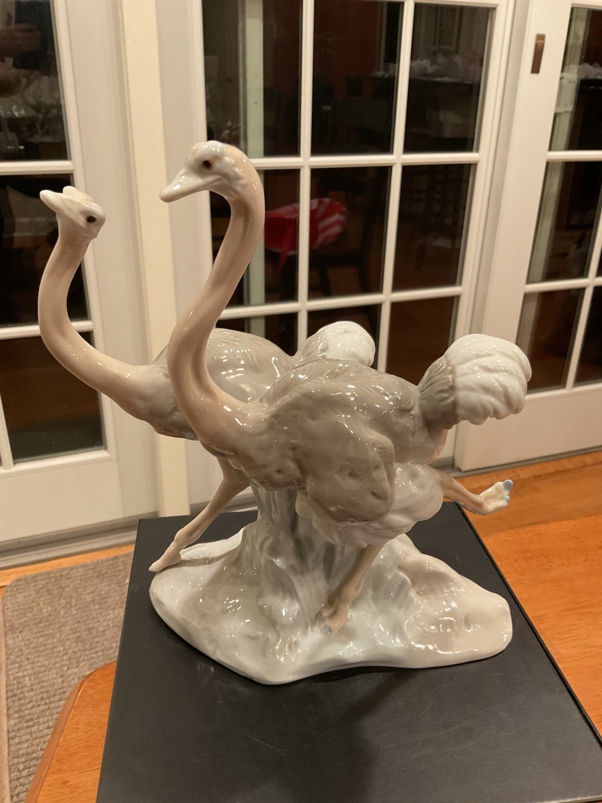 Lladro 2 Ostriches Porcelain Figurine – Rare -Retired 1970 -by Fulgencio Garcia
