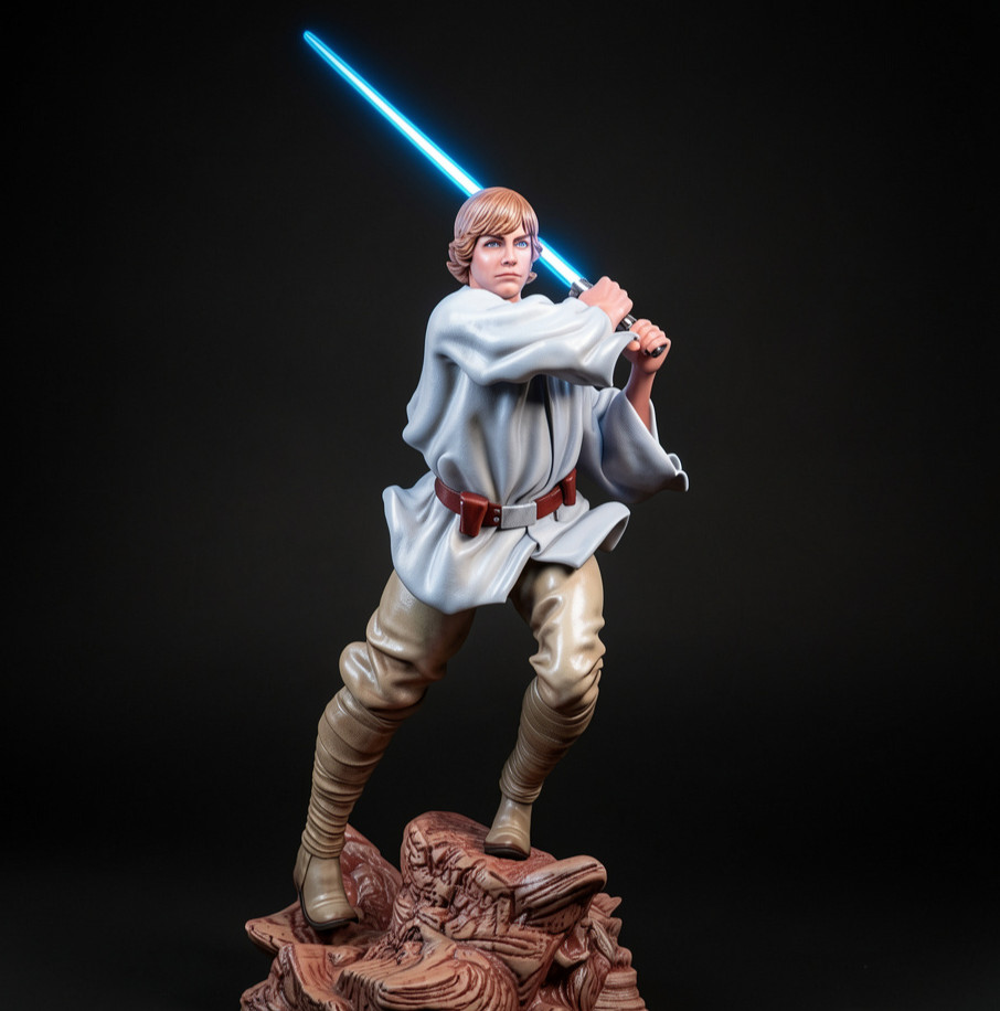 Luke Skywalker New Hope StarWars V2! Printed 16k Res! HandPainted or Unpainted!