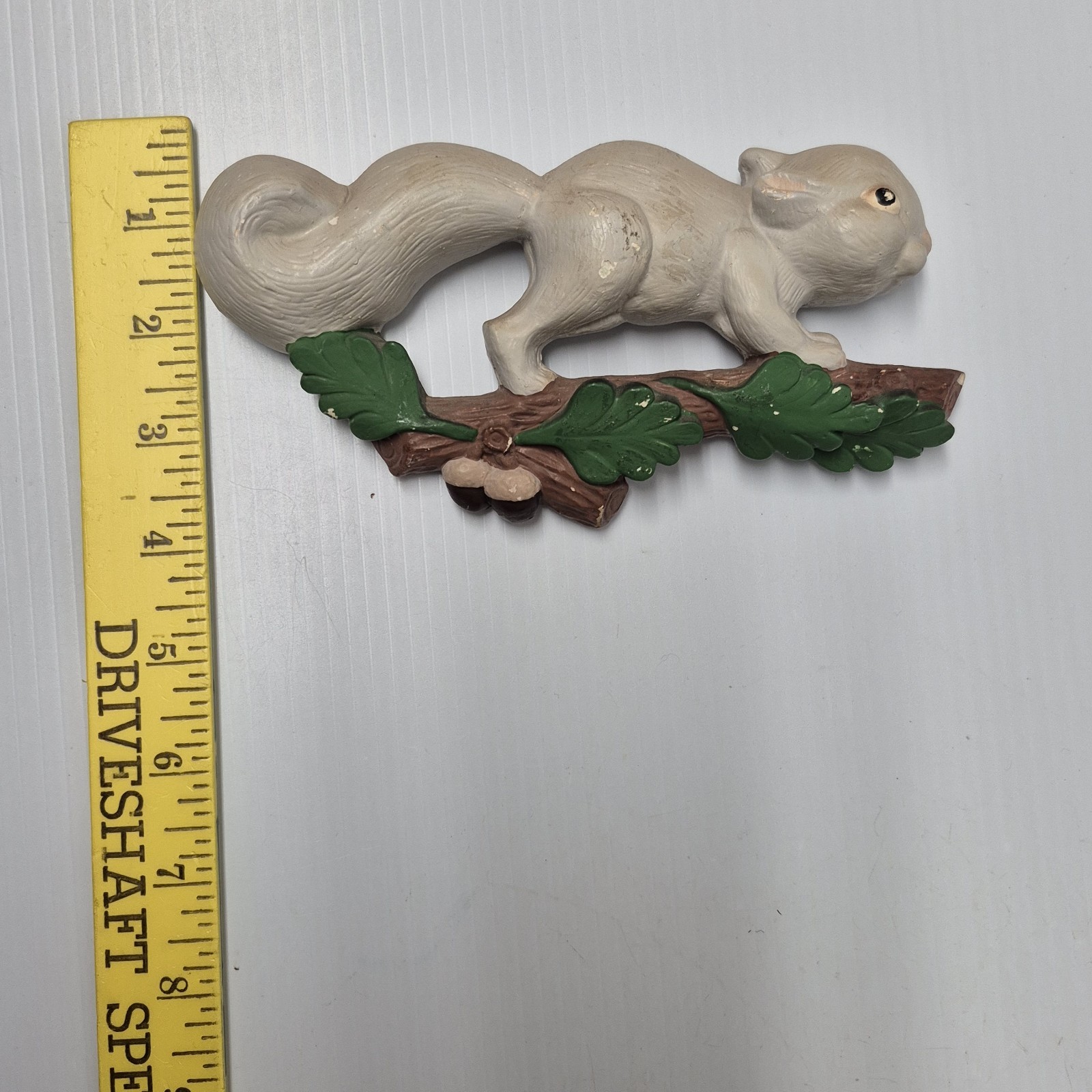 PAIR Vintage Kitschy Chipmunk Squirrel Figurines Set Woodland Chalkware Plaster