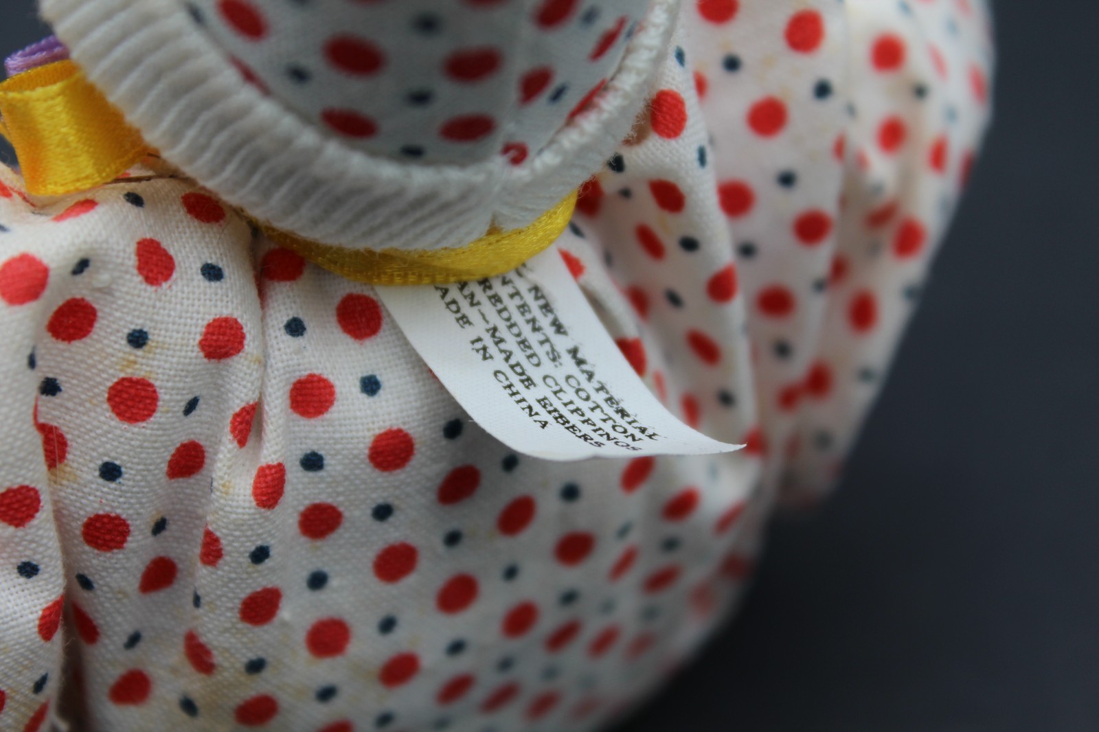Porcelain face/Soft Bean Bag body Clown Doll