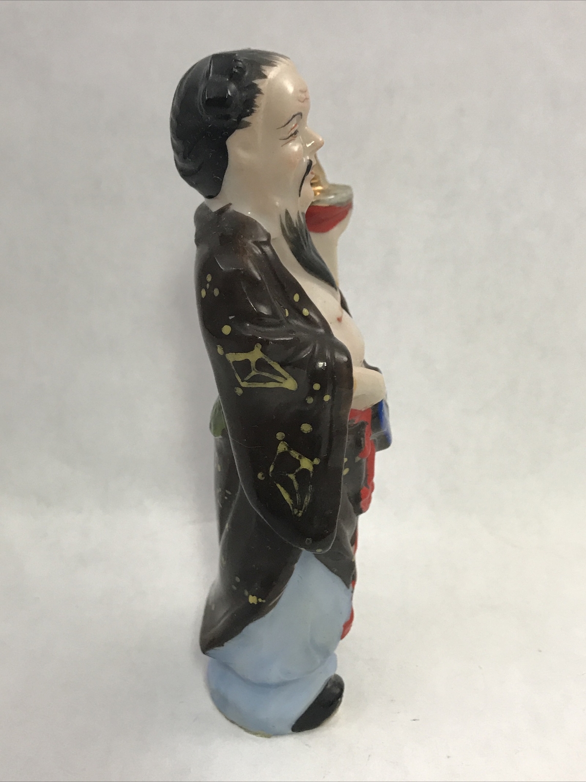 Chinese Deity Figurine 6″ Hand Painted Porcelain Figure