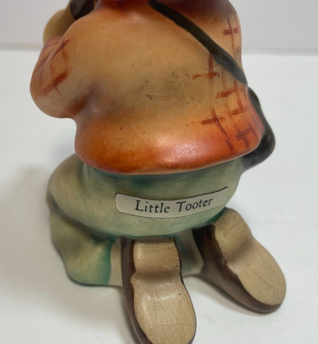 Vintage Hummel Little Tooter 3.75” #214/H Figurine TMK5 in Original Orange Box