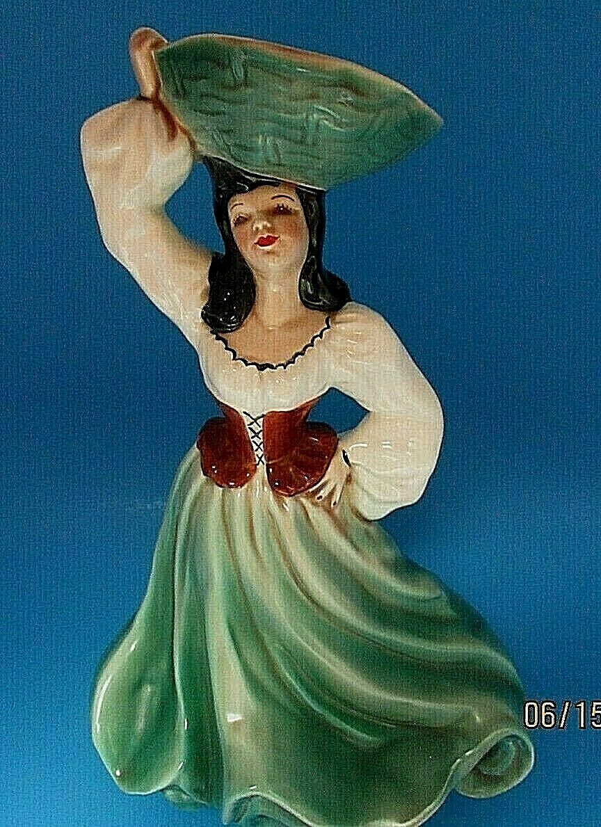 RARE “Florence Ceramics AVA” 10 1/2″ w/Flower Pot on Head AMAZING**