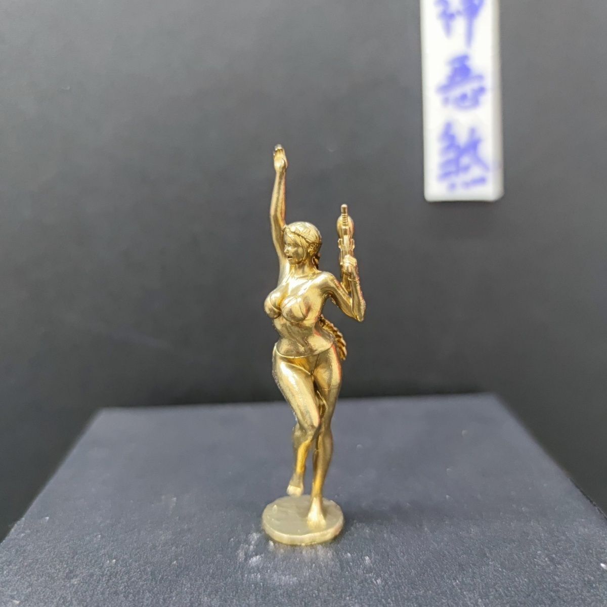 Pure Copper Sexy Long Braids Armed Three-point Beauty Ornament Model
