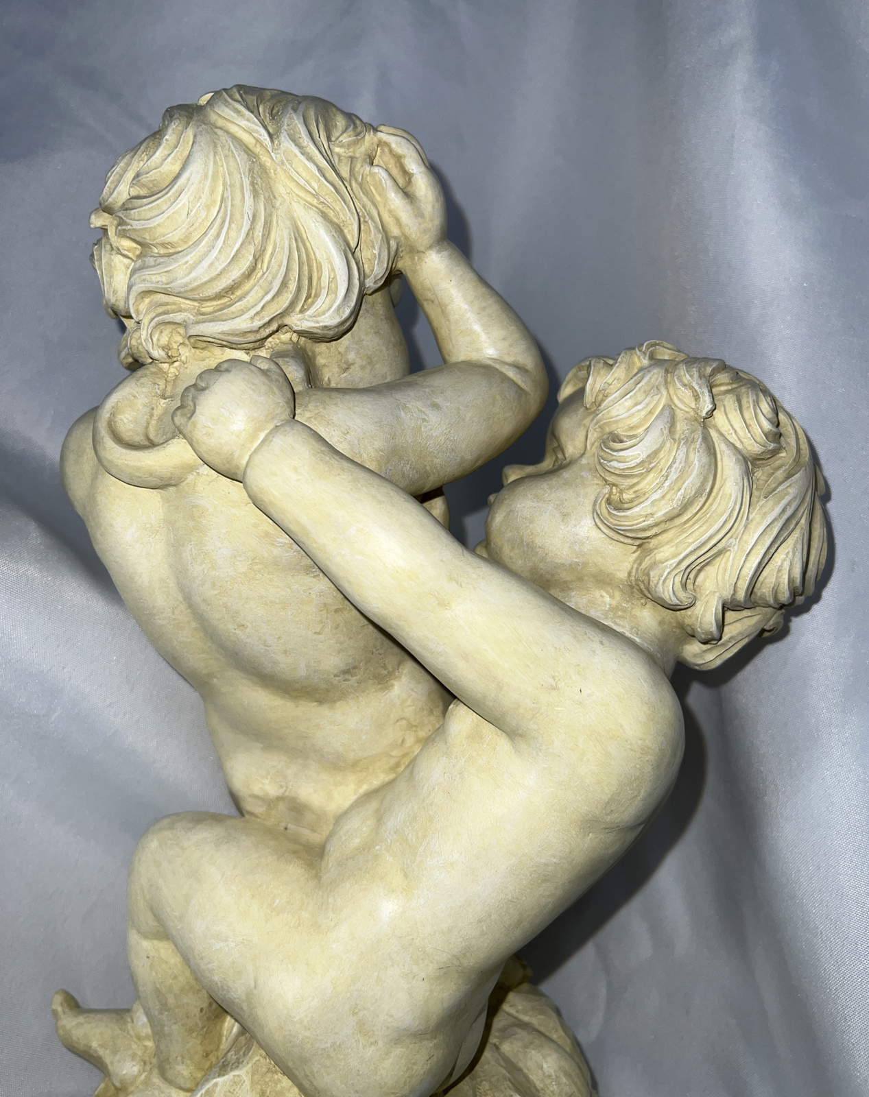 Vintage Collectible 14” Tall Precious Little Boys/Cherubs Playing Sculpture