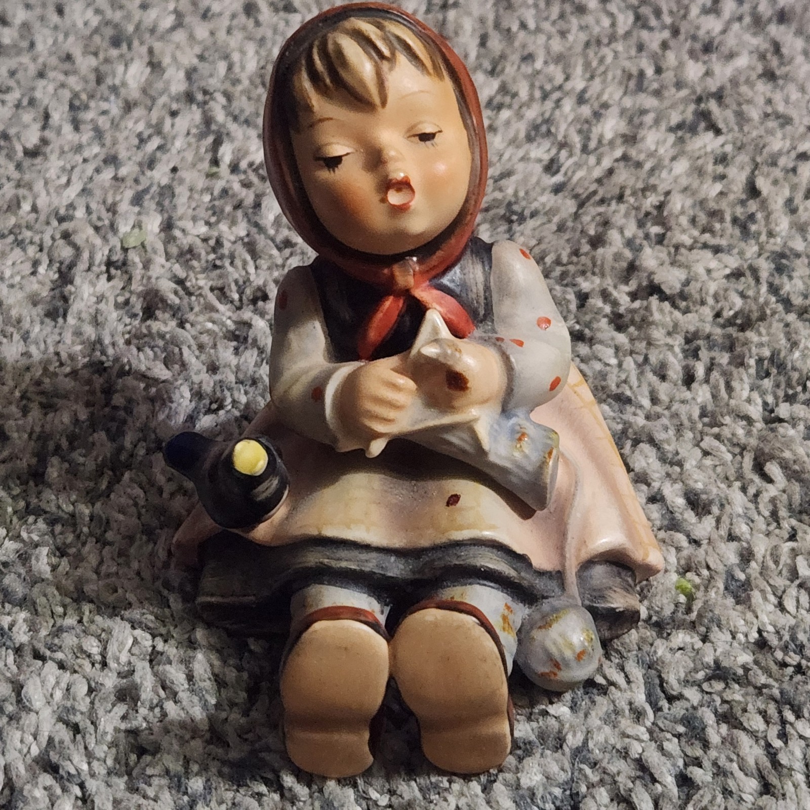 Vintage Happy Pastime 3.5 Inches Tall Hummel Figurine 1960-1972 West Germany