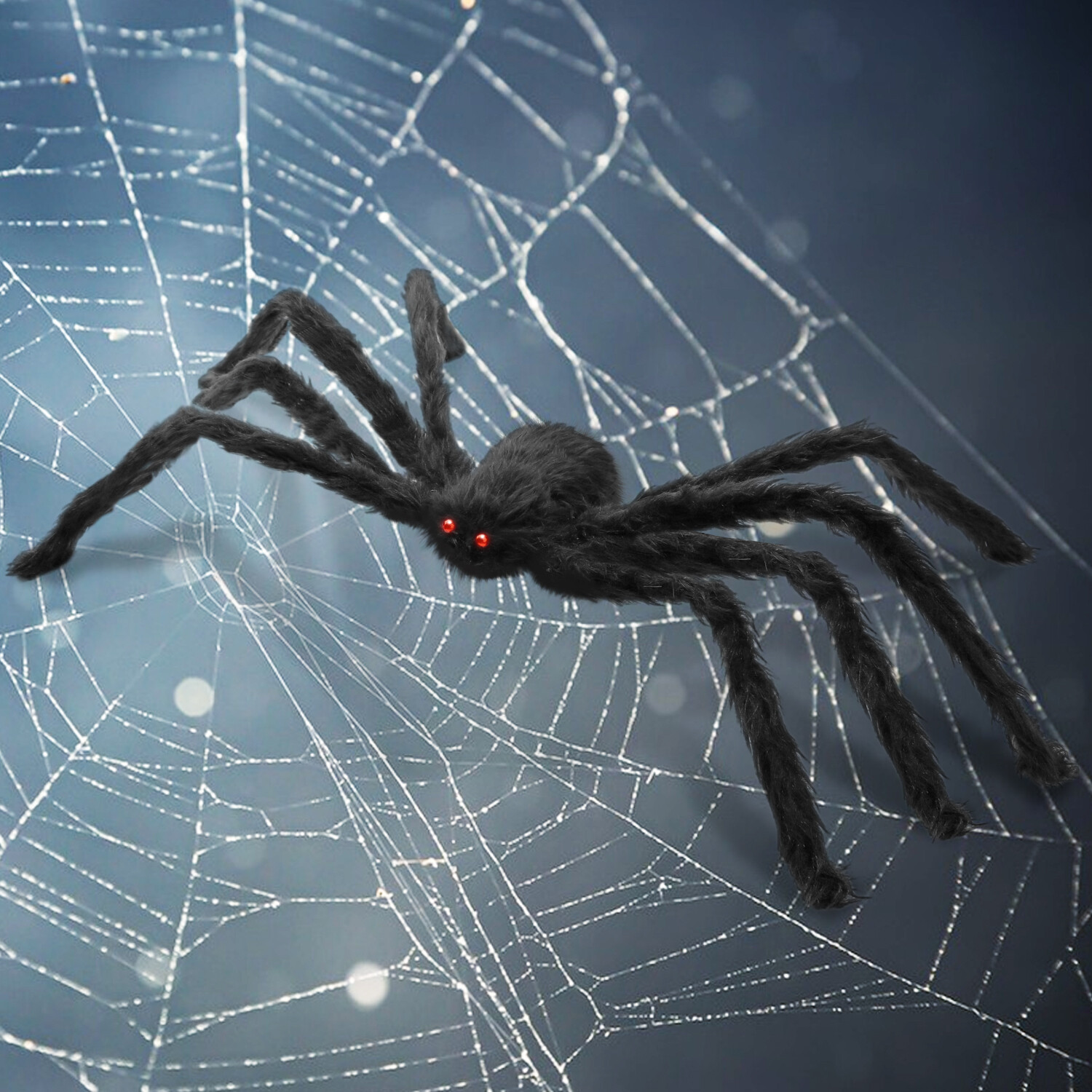 Halloween 11.8FT Spider Web W/Spider,Hanging Skeleton Phantom for Indoor Outdoor