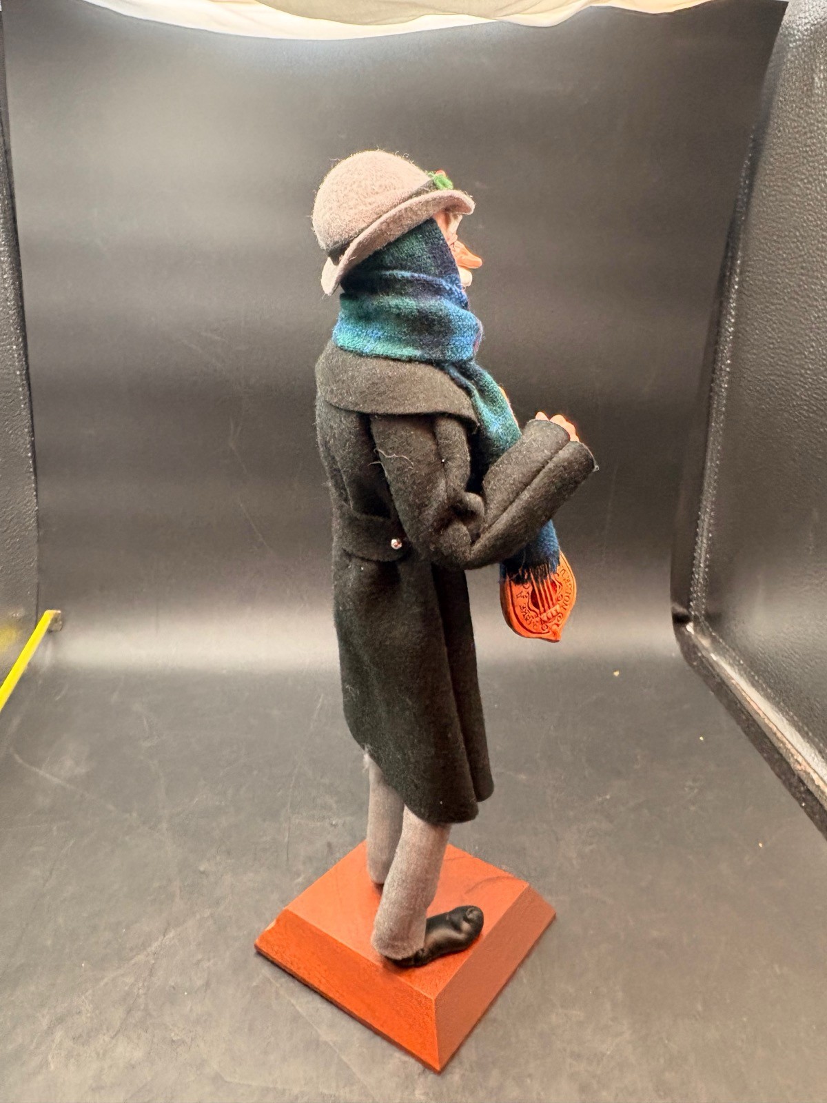 Vintage Simpich Character Doll Mandolin Man Christmas Figure As Is