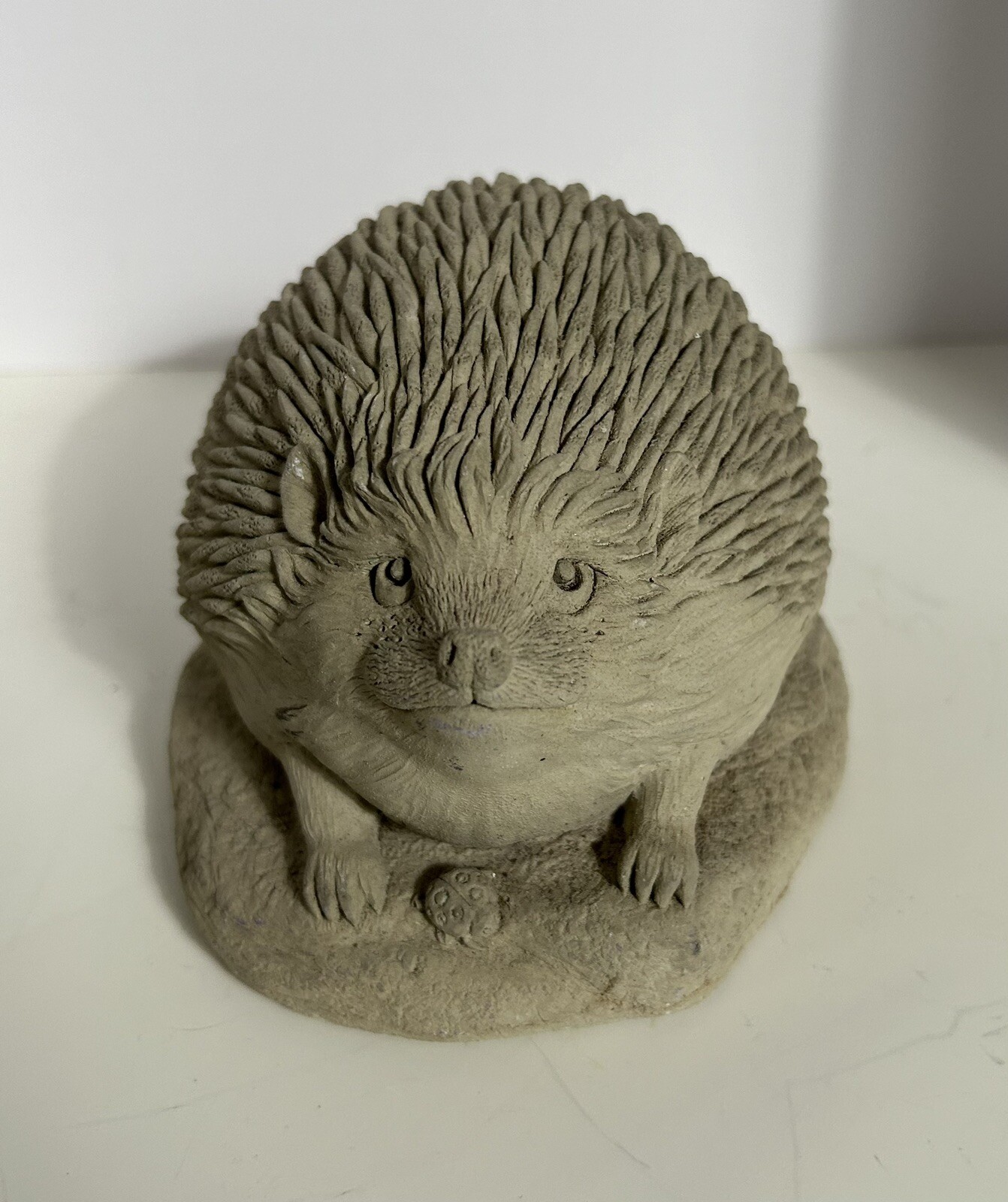 Carruth Hedgehog Lawn Sculpture Approximately 6” x 3” Heavy Signed , Dated 1998