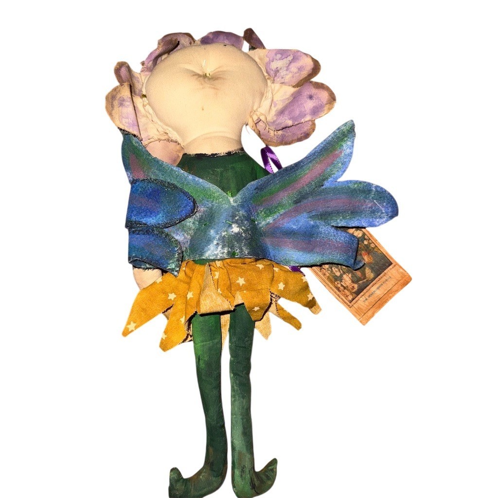 Jo Ellen Lauren BeFruitful Kreations signed Flower Fairy Art Doll Figurine 24”