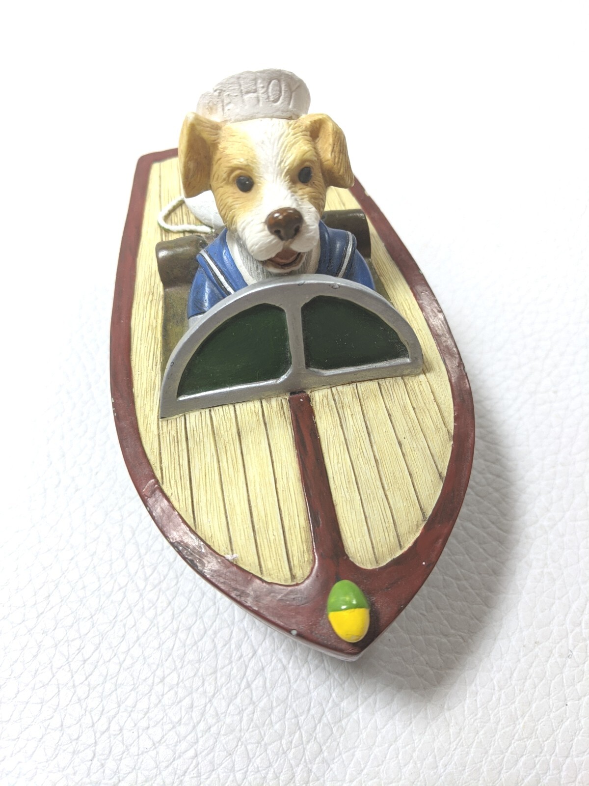 Vandor Boat Trinket Box Dog Anchor Keepsake Jewelry Ahoy! 1997 Vintage