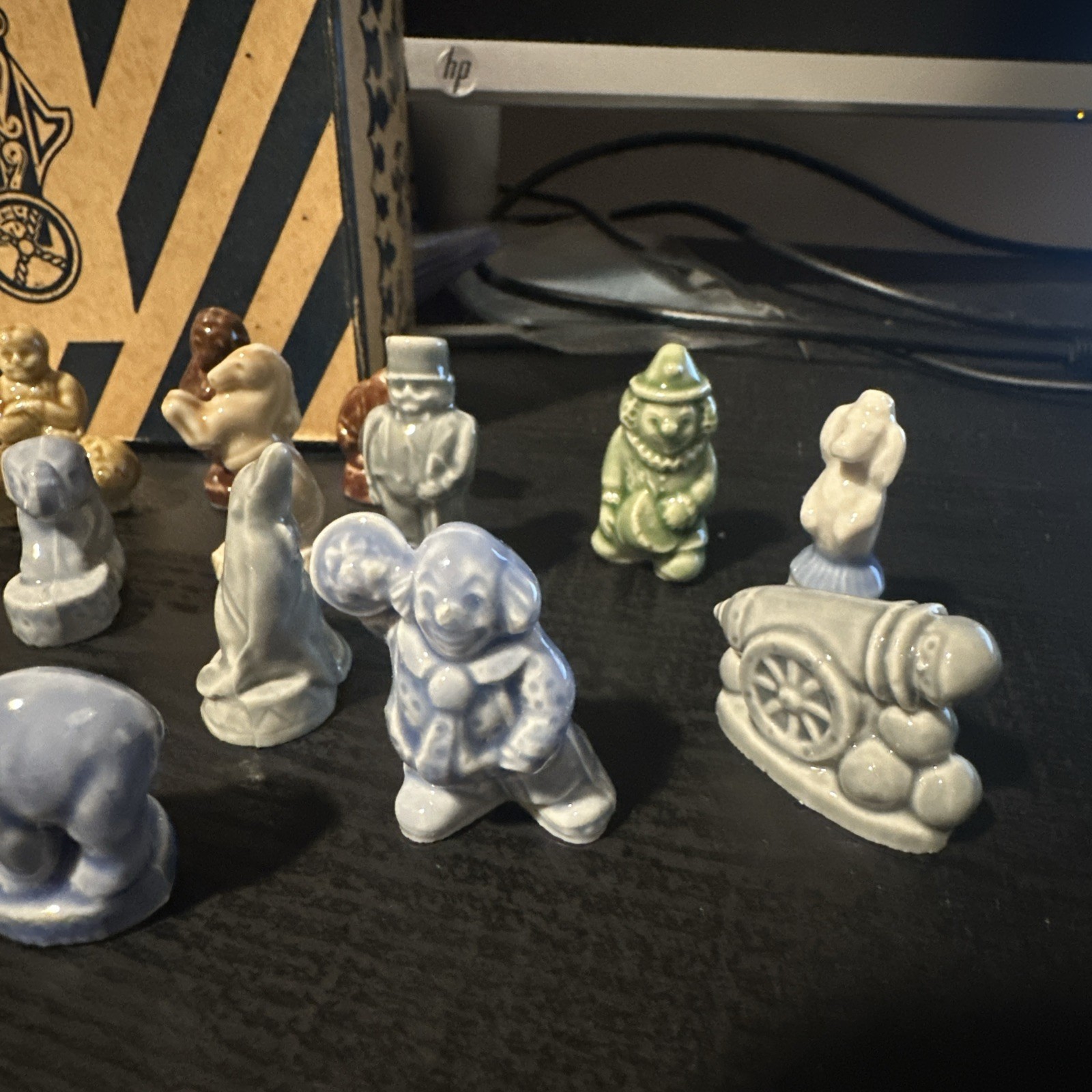 Wade Figurines Red Rose Circus Collection Lot Of 15 Plus Box