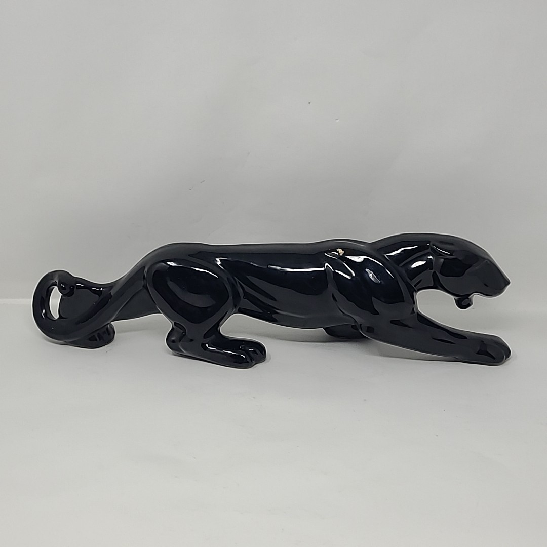 Large Size Black Panther Sculpture 18″ By Royal Haeger Pottery Vtg. Read
