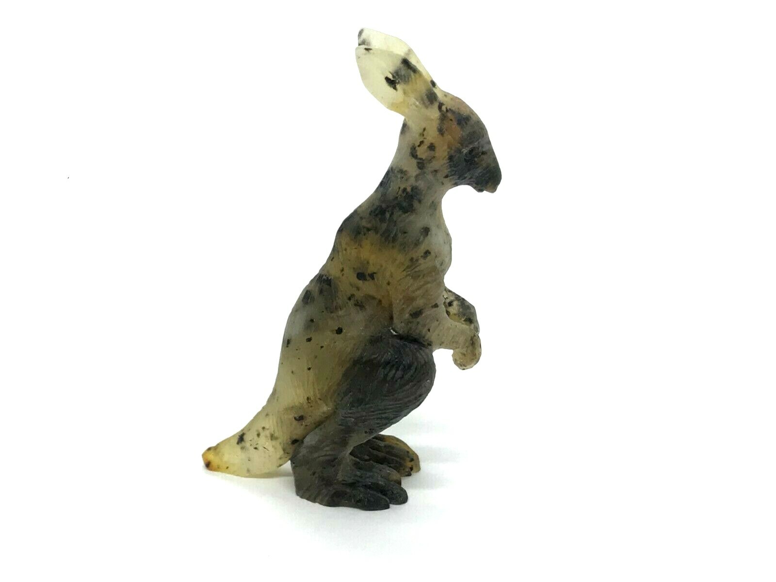 AMBER Kangaroo Gift Carved Statuette Figurine Untreated Baltic Carving 5g 15786